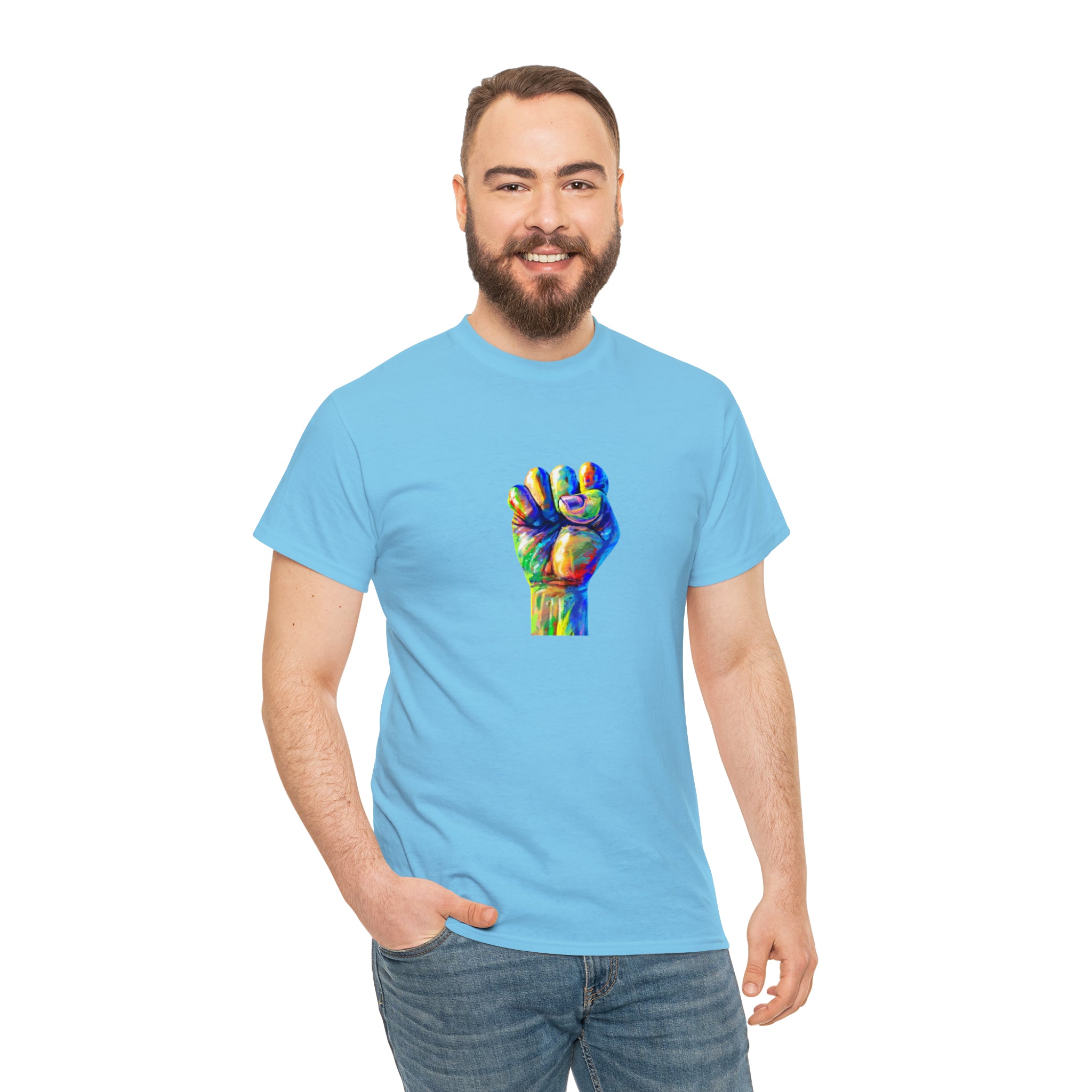 Power to The People Fist Unisex Heavy Cotton Tee