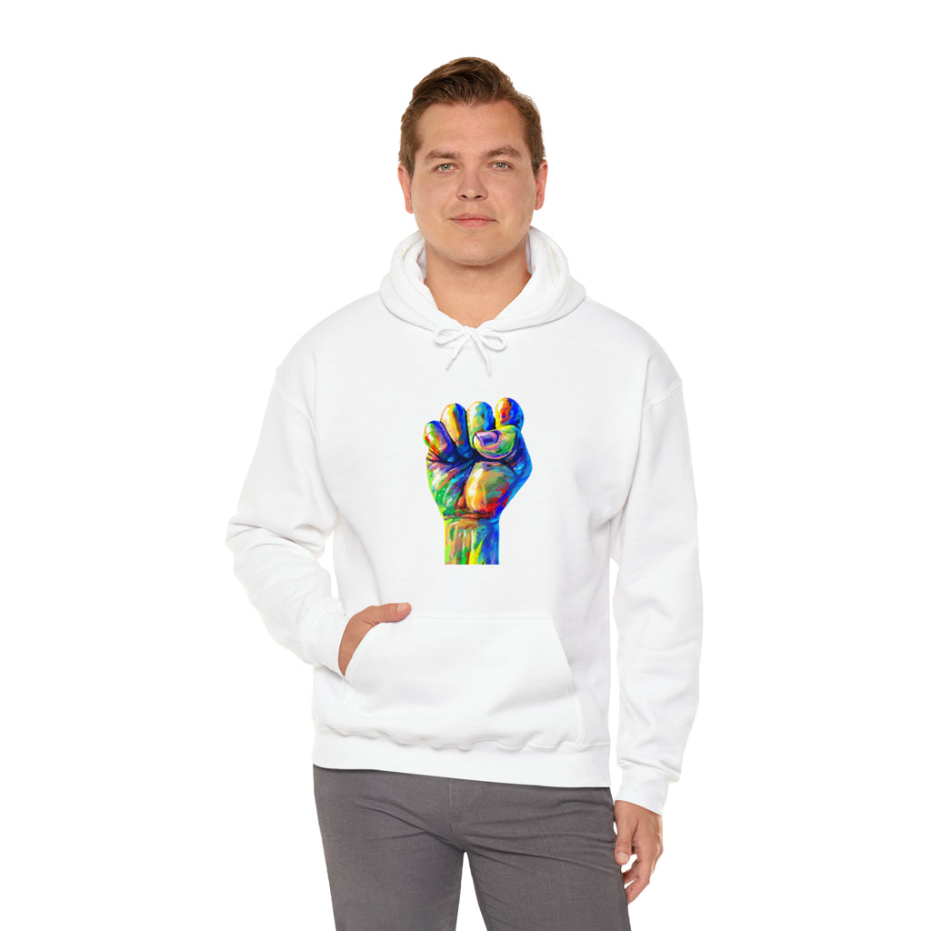 Power to The People Fist Unisex Heavy Blend™ Hooded Sweatshirt