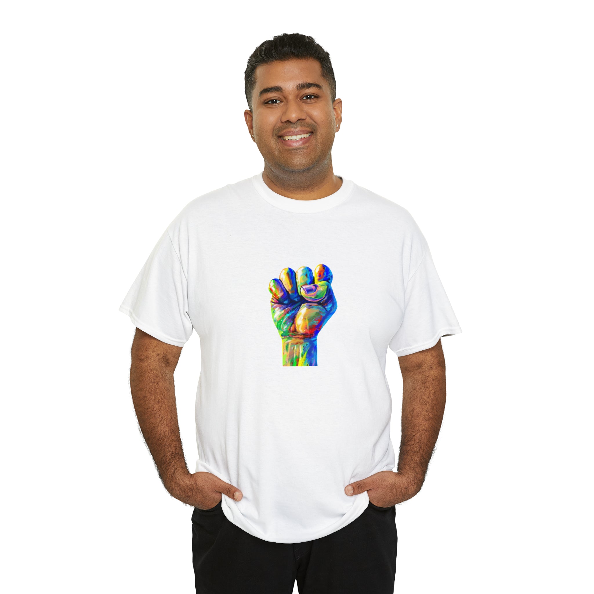 Power to The People Fist Unisex Heavy Cotton Tee