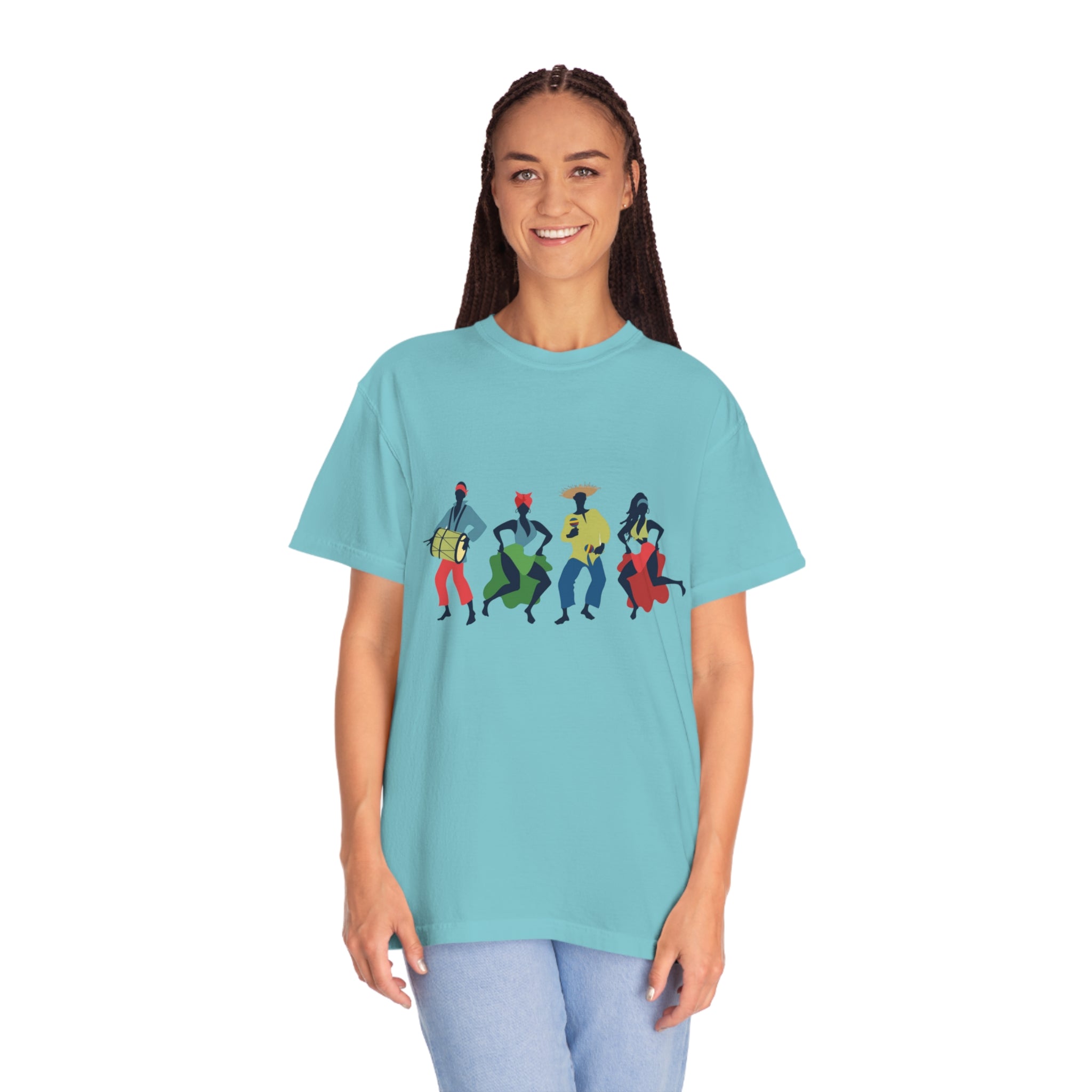 African Dancers Unisex Garment-Dyed T-shirt