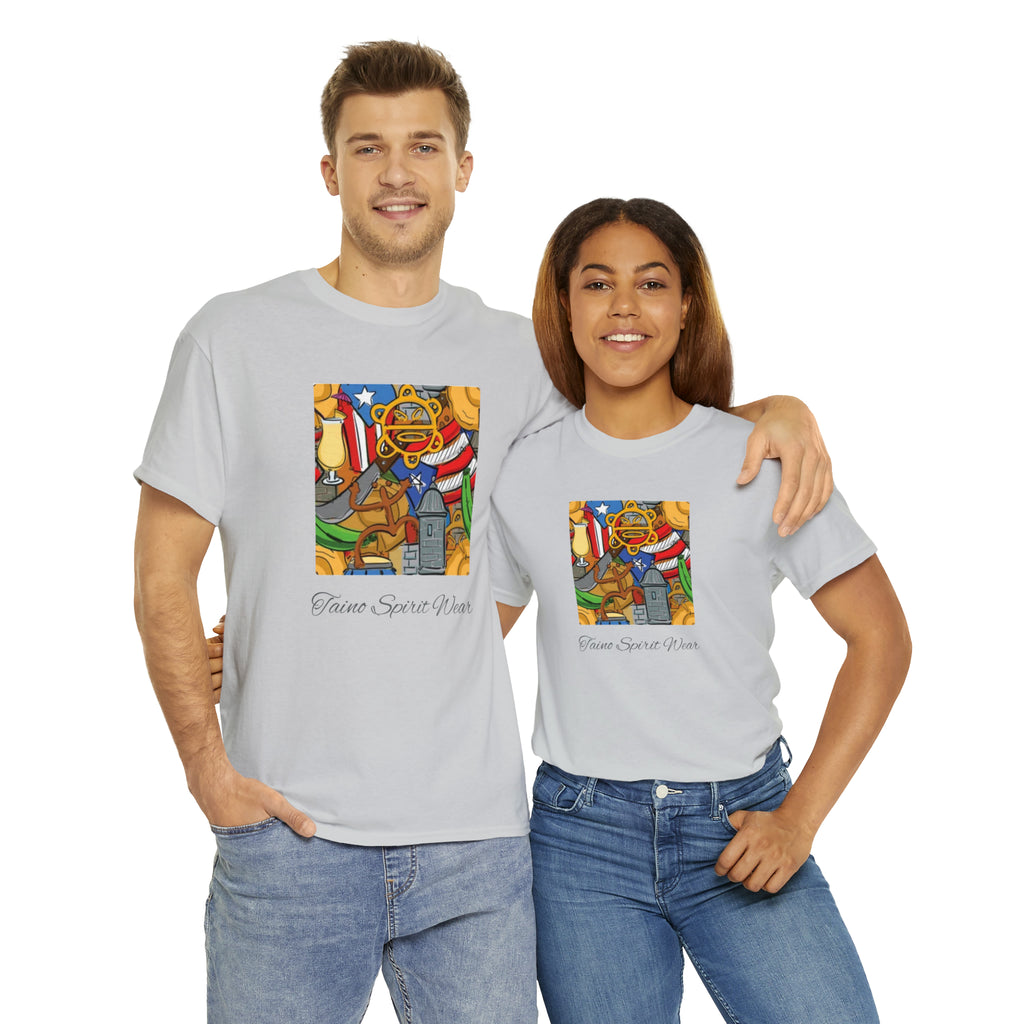Puerto Rican Heritage Unisex Heavy Cotton Tee