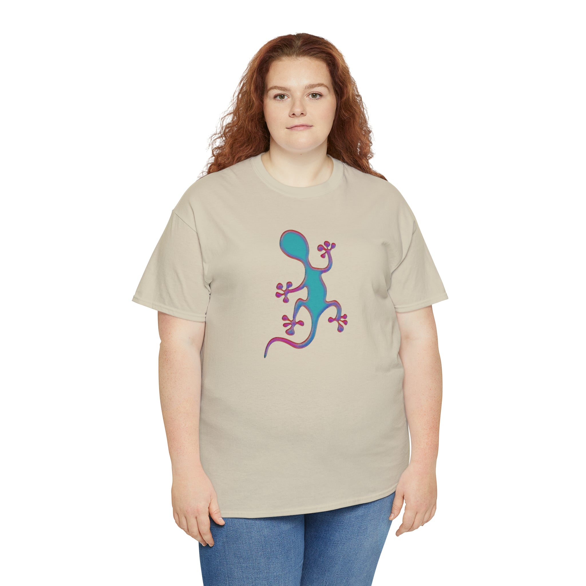 Taino-Inspired Salamander 2 Unisex Heavy Cotton Tee