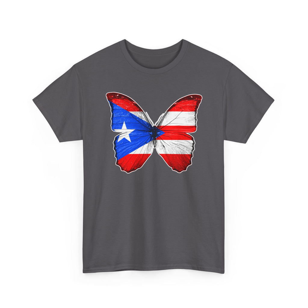 Women's Puerto Rico Flag Butterfly T-Shirt