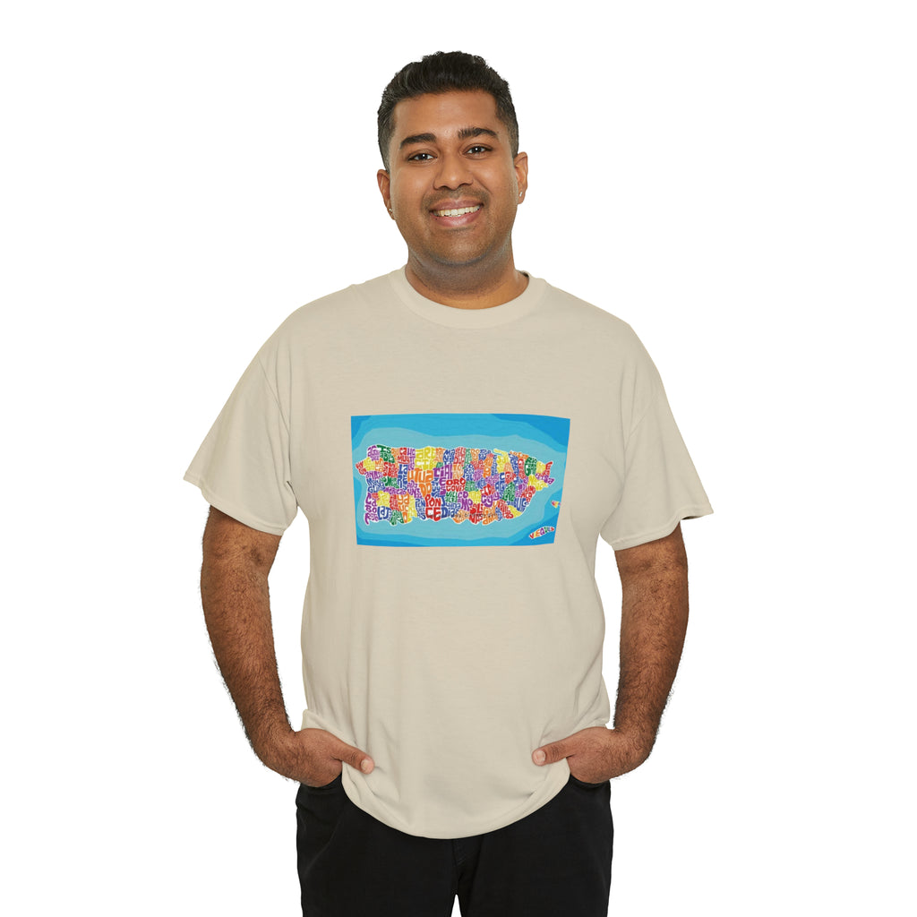 The Island of Puerto Rico Unisex Heavy Cotton Tee