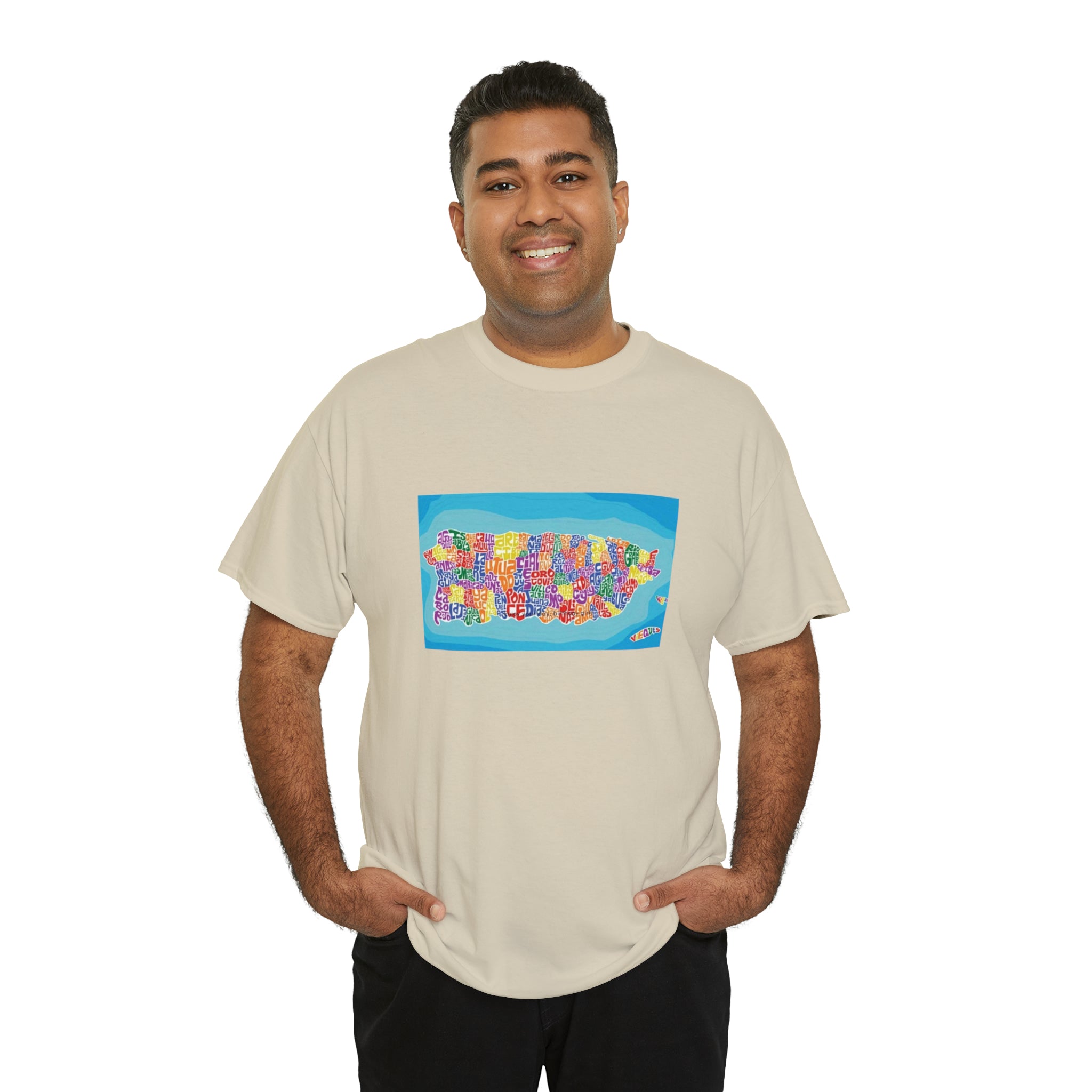The Island of Puerto Rico Unisex Heavy Cotton Tee