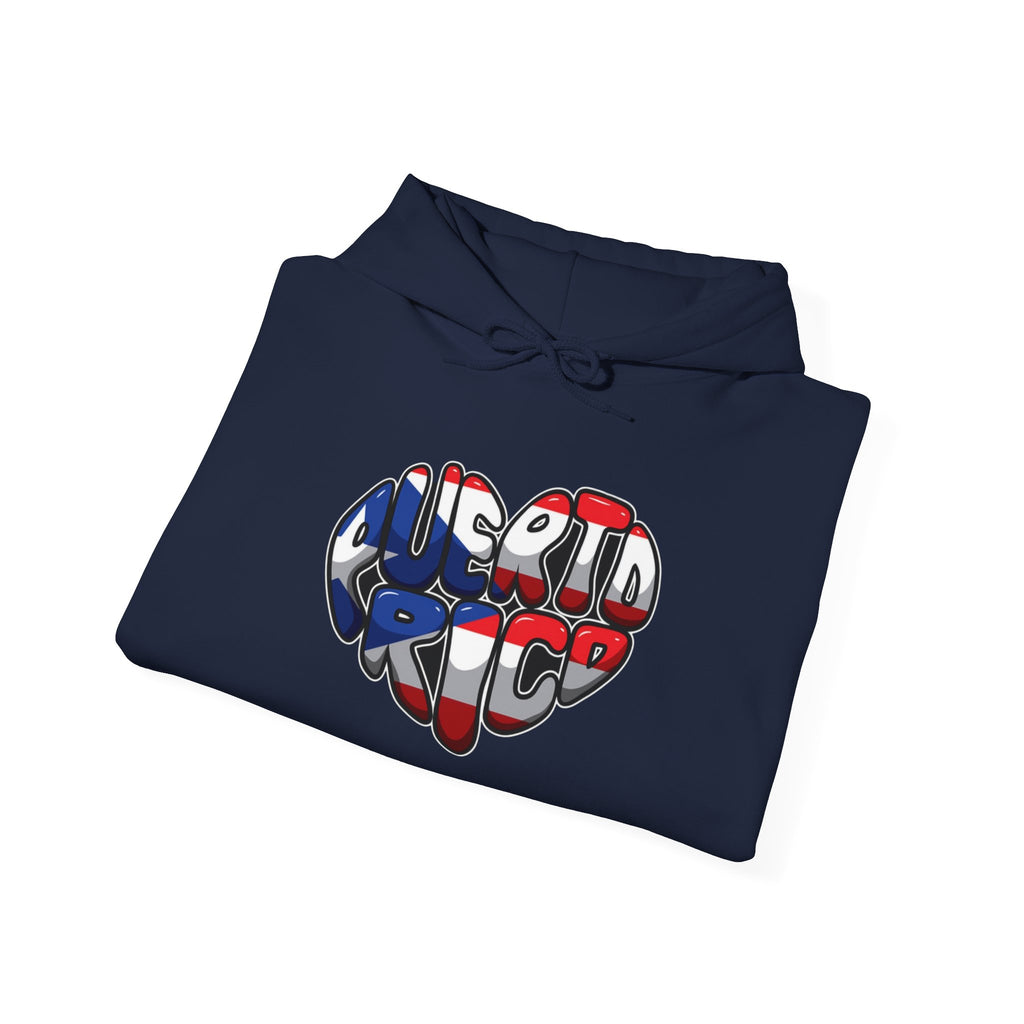 Puerto Rico Flag Heart & Frog Hoodie – Puerto Rican Pride Sweatshirt