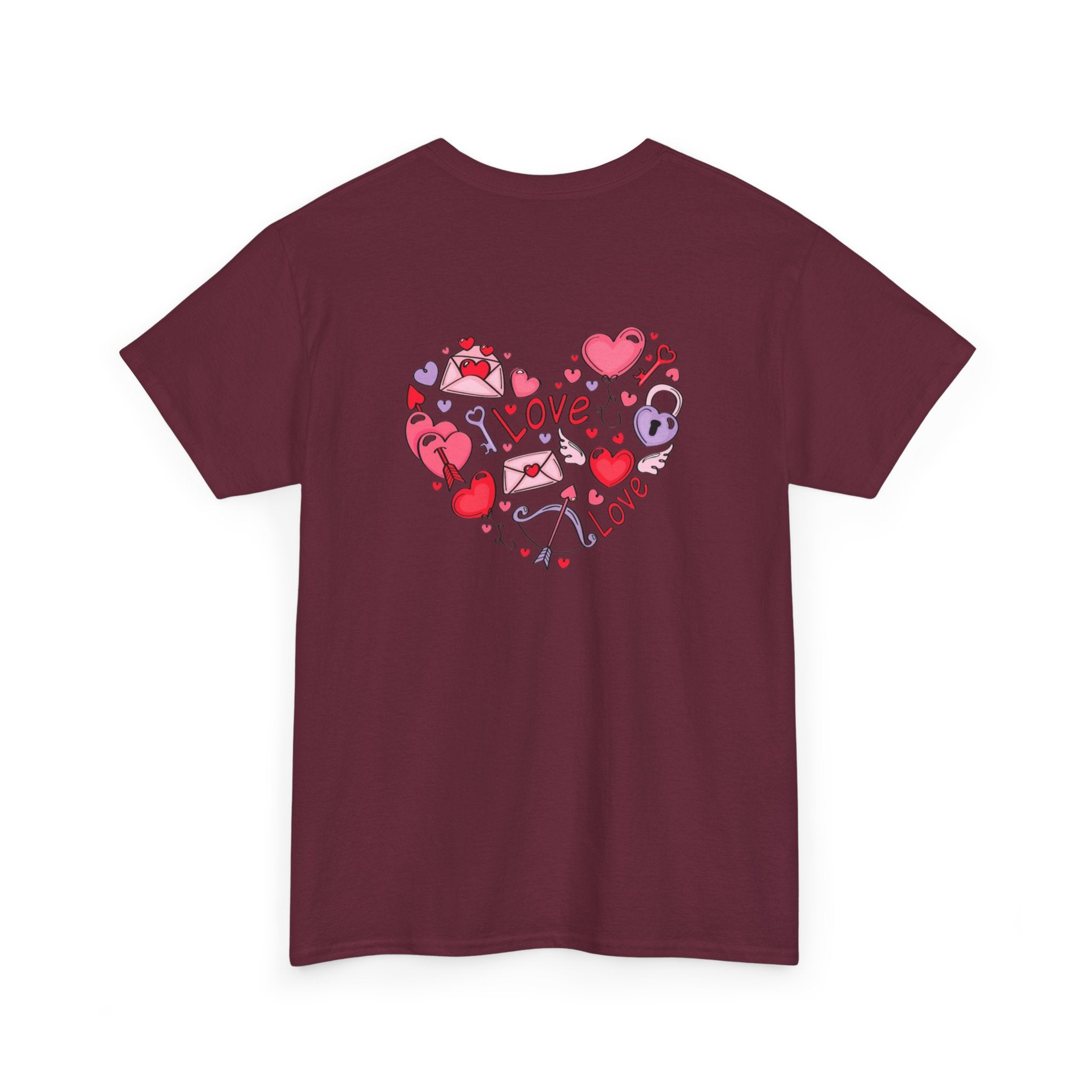 Valentine's Day Love Heart Graphic Tee – Valentine’s Day Romantic Shirt
