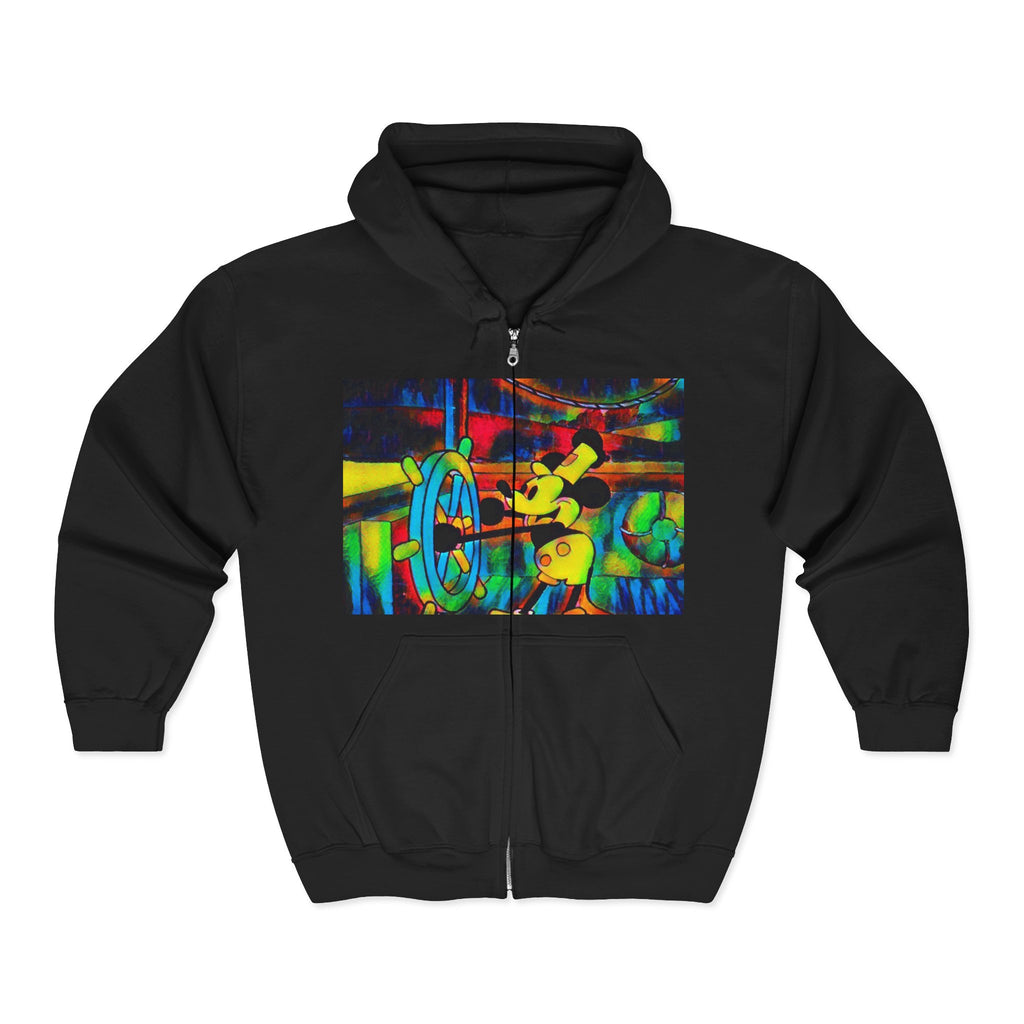 Mickey Boat Unisex Heavy Blend™ Full Zip Hooded Sweatshirt