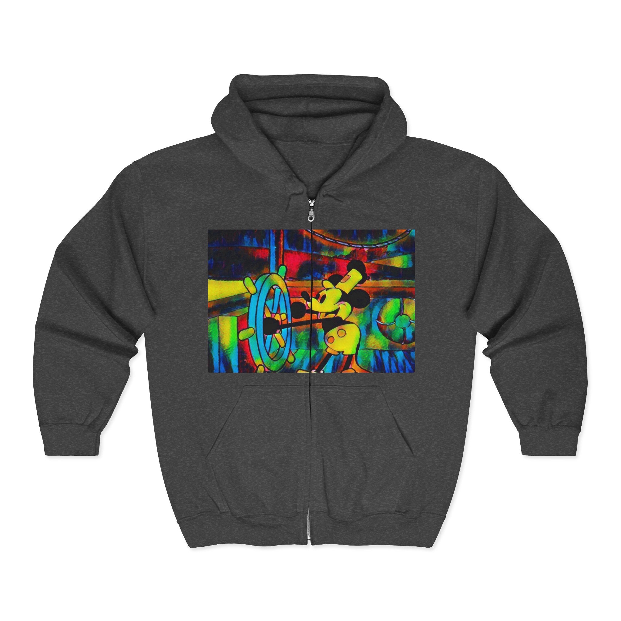 Mickey Boat Unisex Heavy Blend™ Full Zip Hooded Sweatshirt