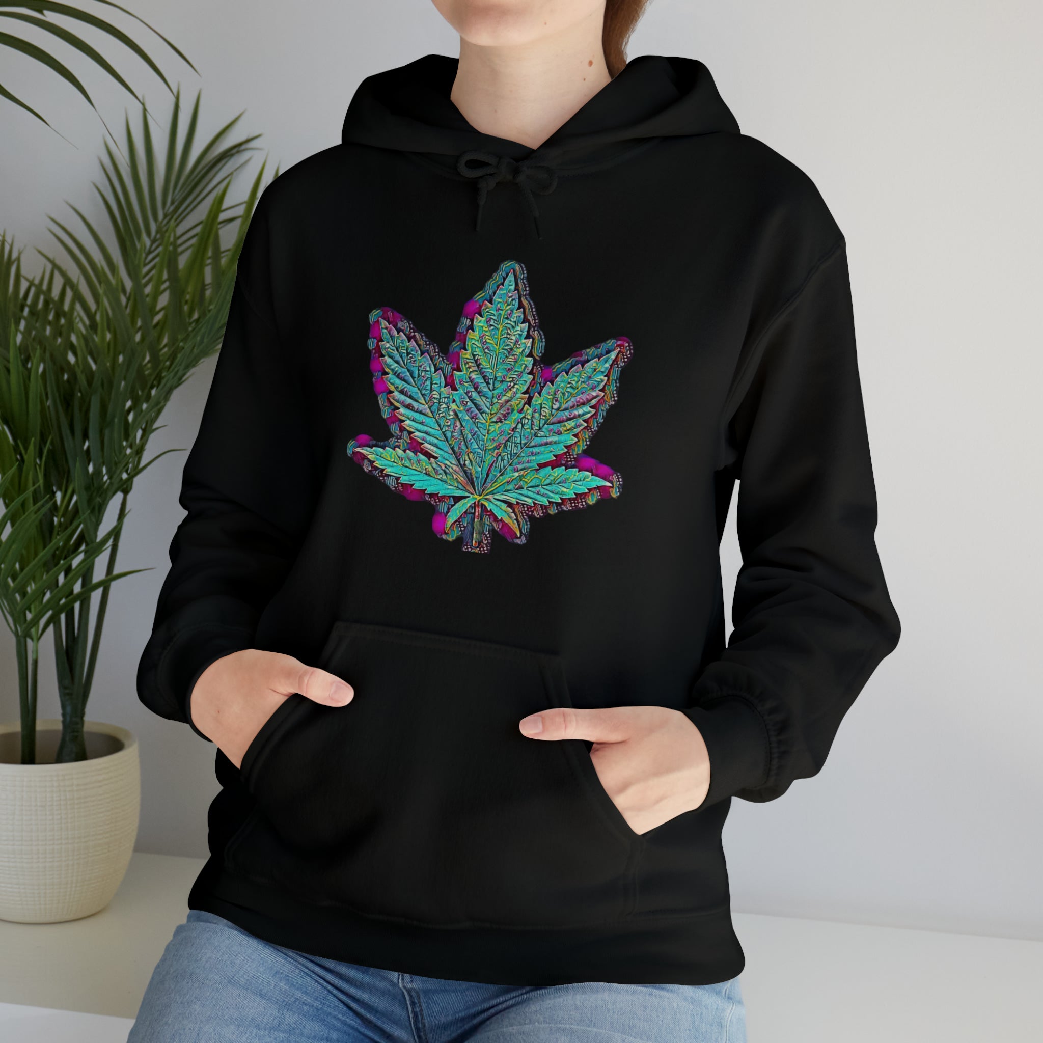 The Five Finger Leaf Unisex Heavy Blend™ Hooded Sweatshirt