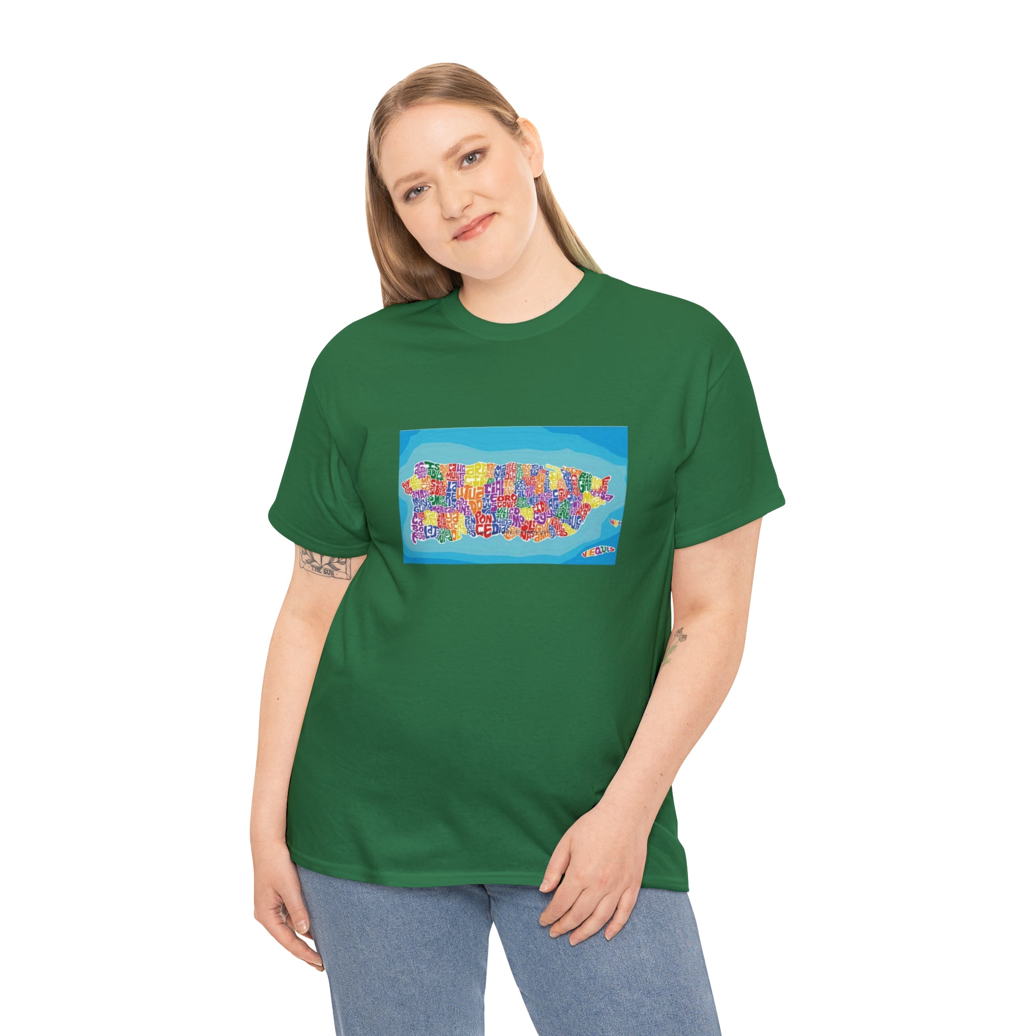 The Island of Puerto Rico Unisex Heavy Cotton Tee