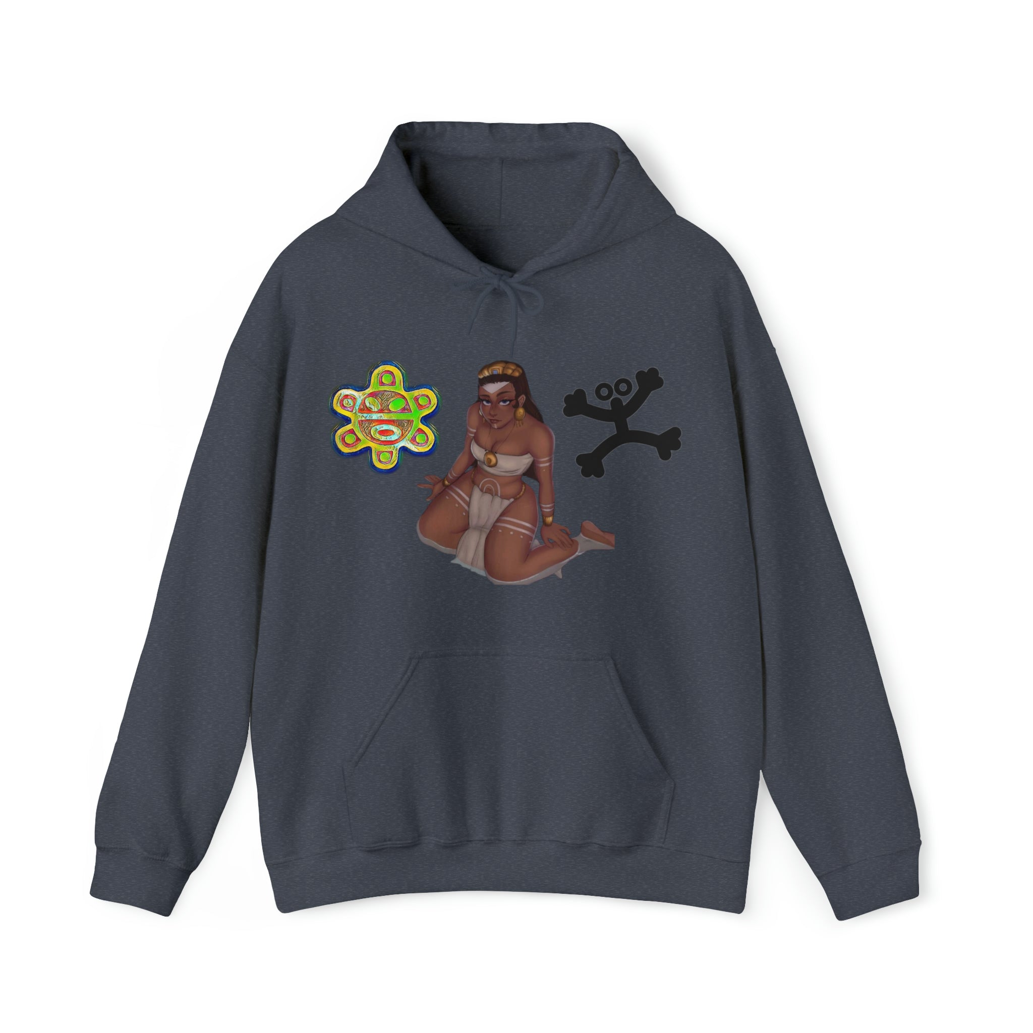 Taino Sun/Coqui/ Woman Warrior Unisex Heavy Blend™ Hooded Sweatshirt