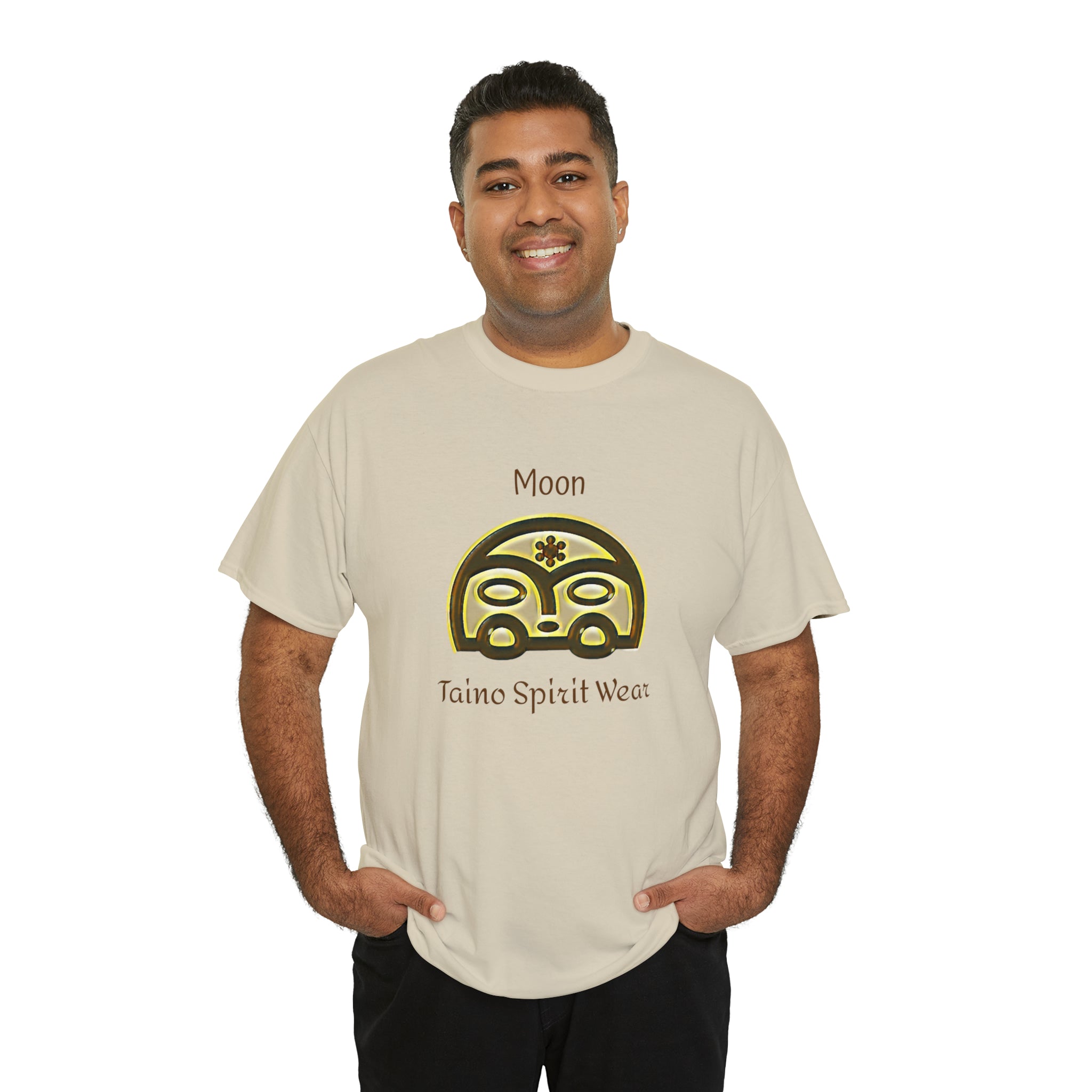 Taino Moon/ Puerto Rican Coqui Unisex Heavy Cotton Tee