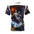 Silver Surfing Man Unisex Cut & Sew Tee (AOP)