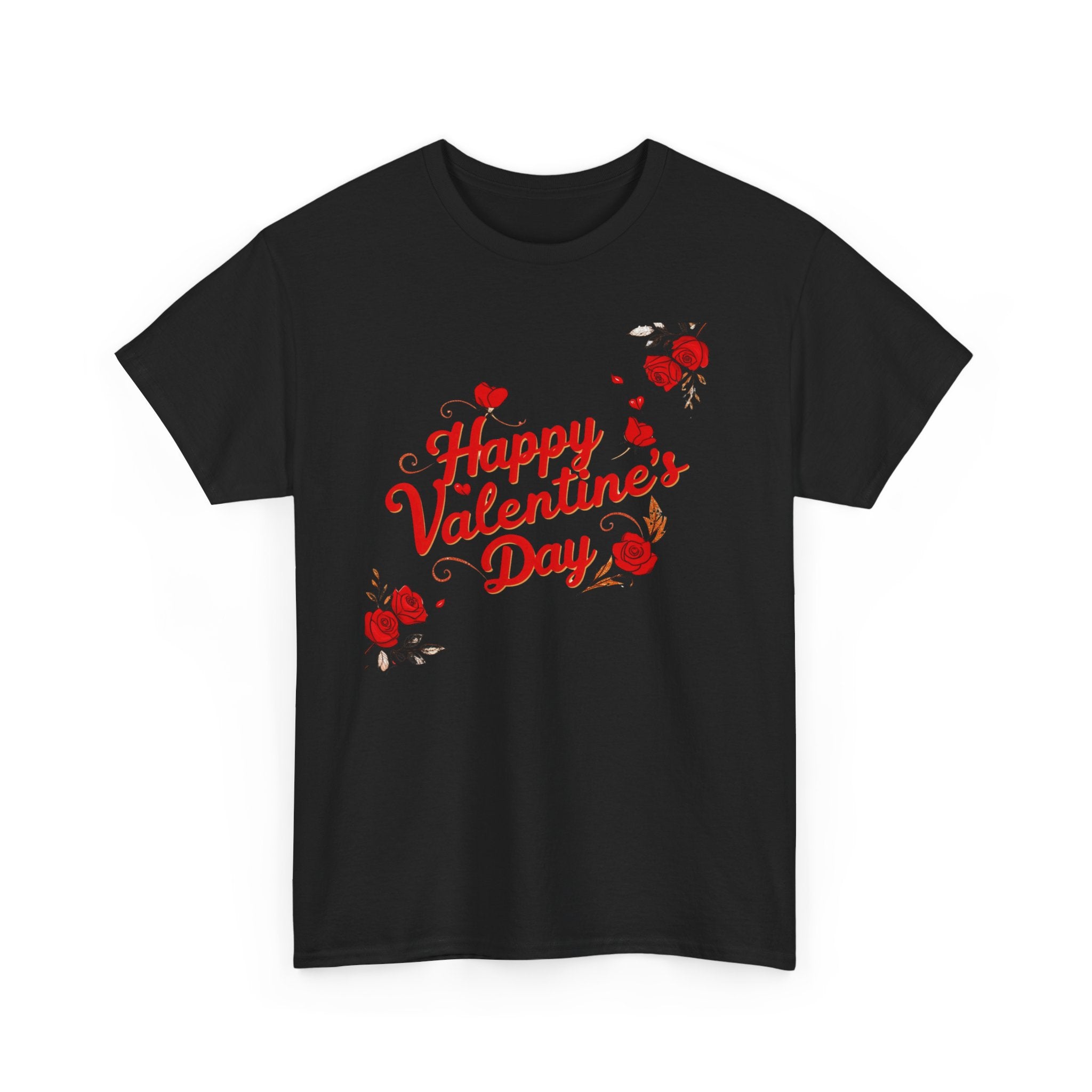 Valentine's Day Tee — "Happy Valentine's Day" Heart Design