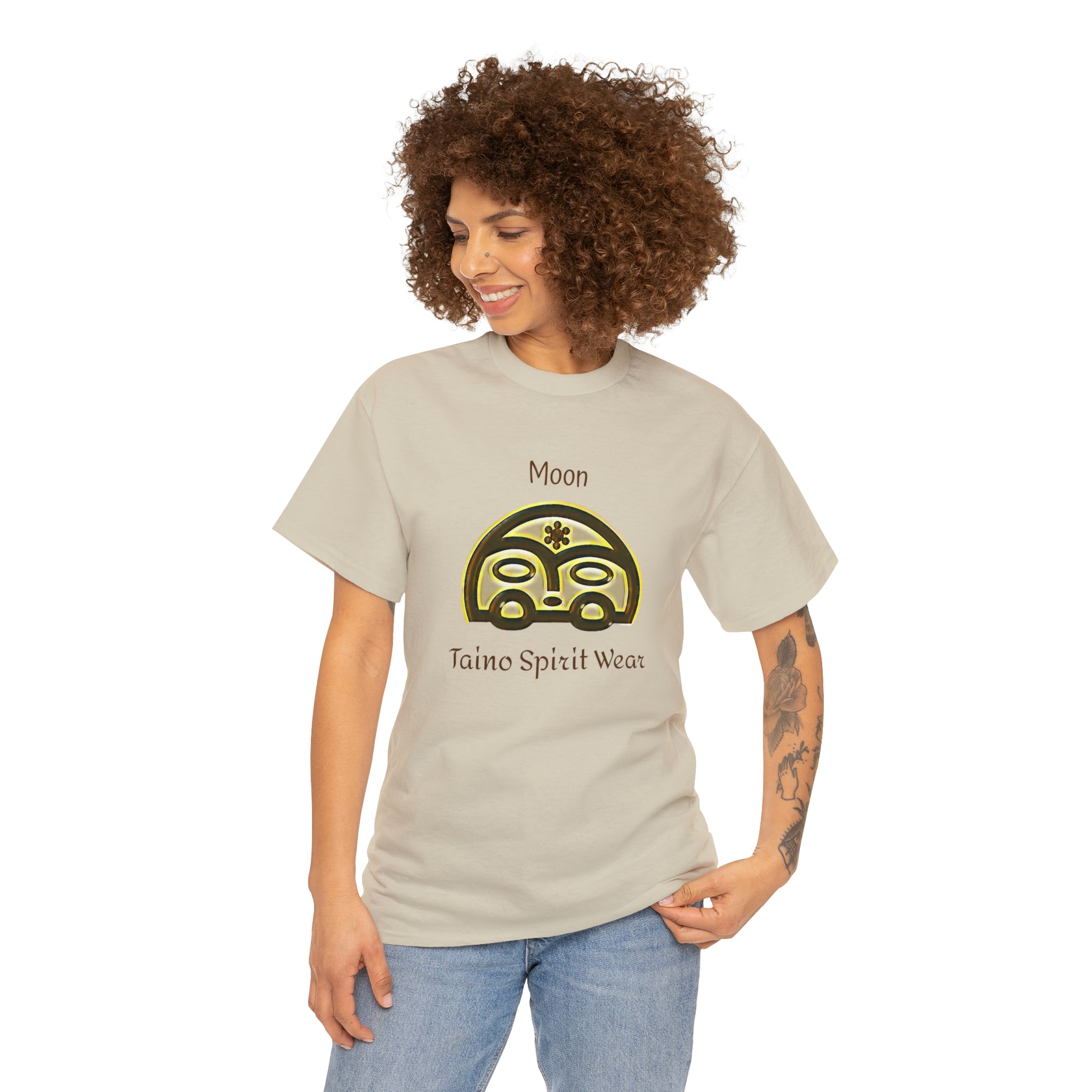 Taino Moon/ Puerto Rican Coqui Unisex Heavy Cotton Tee