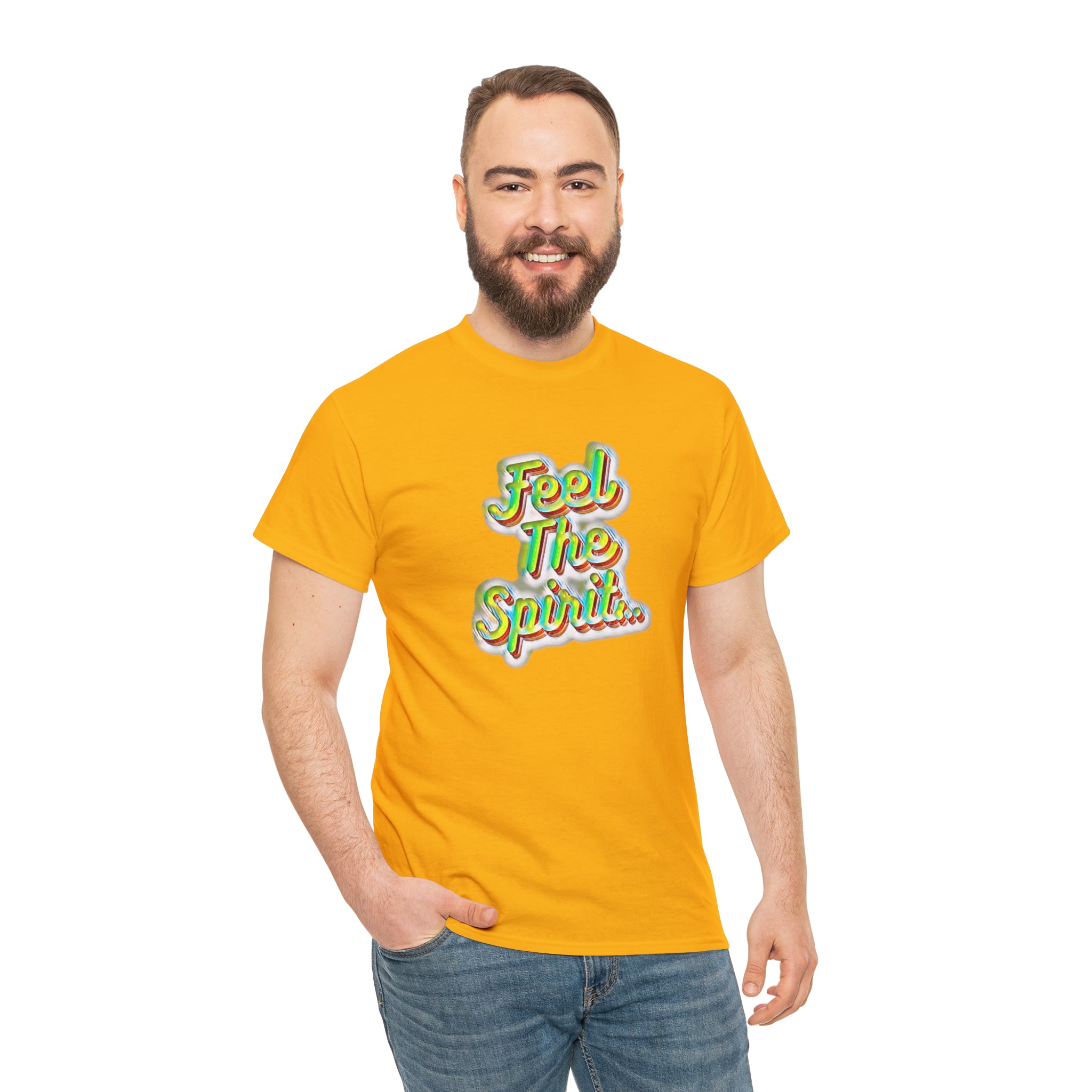 Feel The Spirit Unisex Heavy Cotton Tee