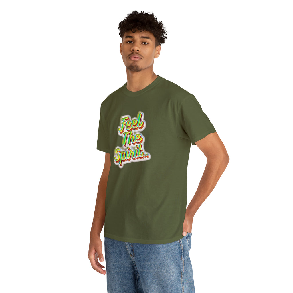 Feel The Spirit Unisex Heavy Cotton Tee