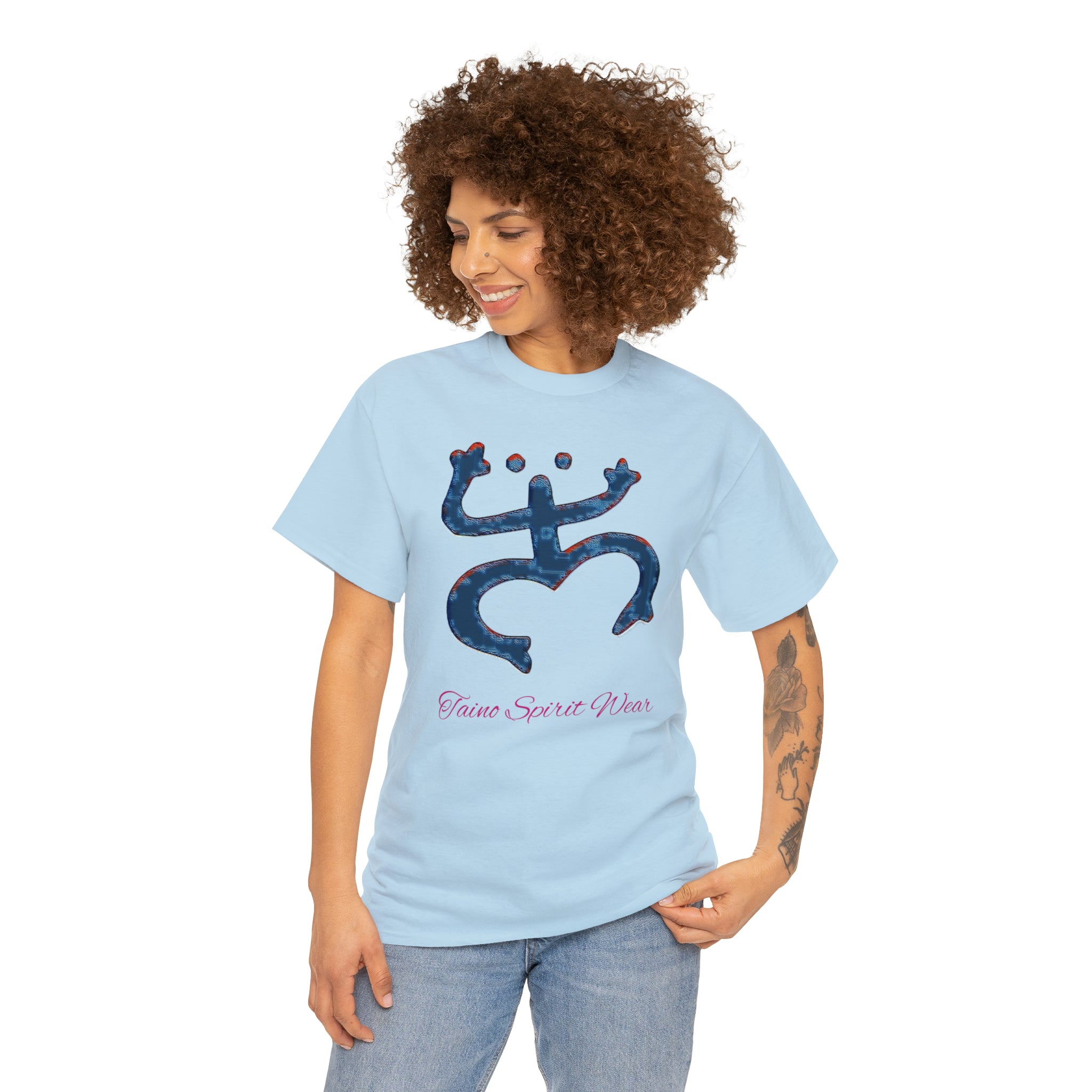 Taino Large Coqui Unisex Heavy Cotton Tee