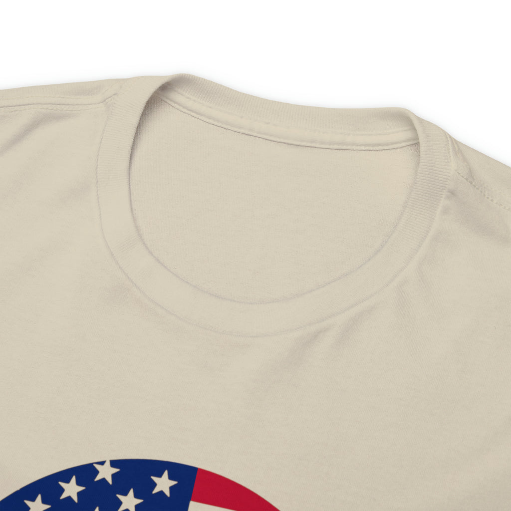 American Flag Globe Unisex Heavy Cotton Tee