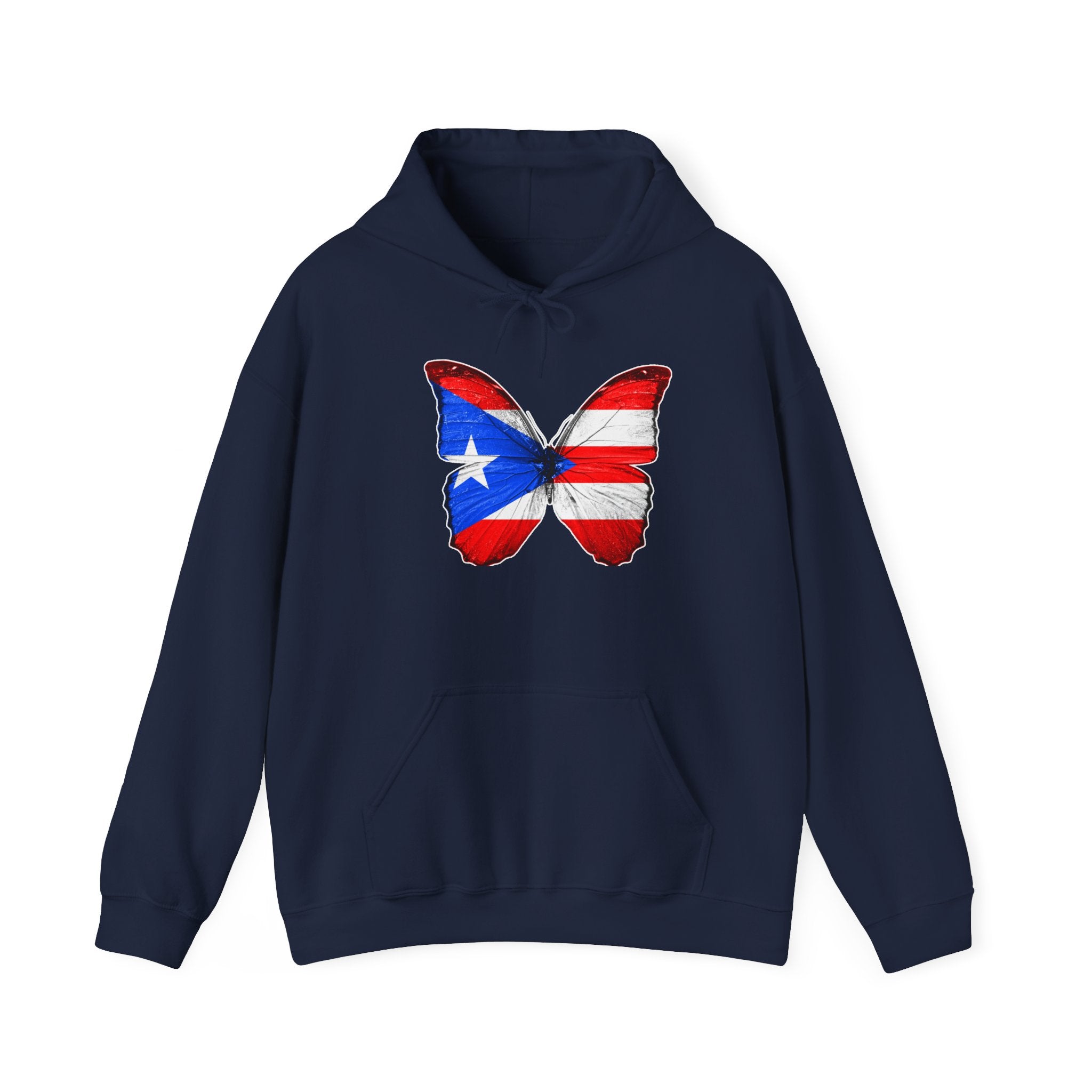 Women's Puerto Rico Flag Butterfly Hoodie