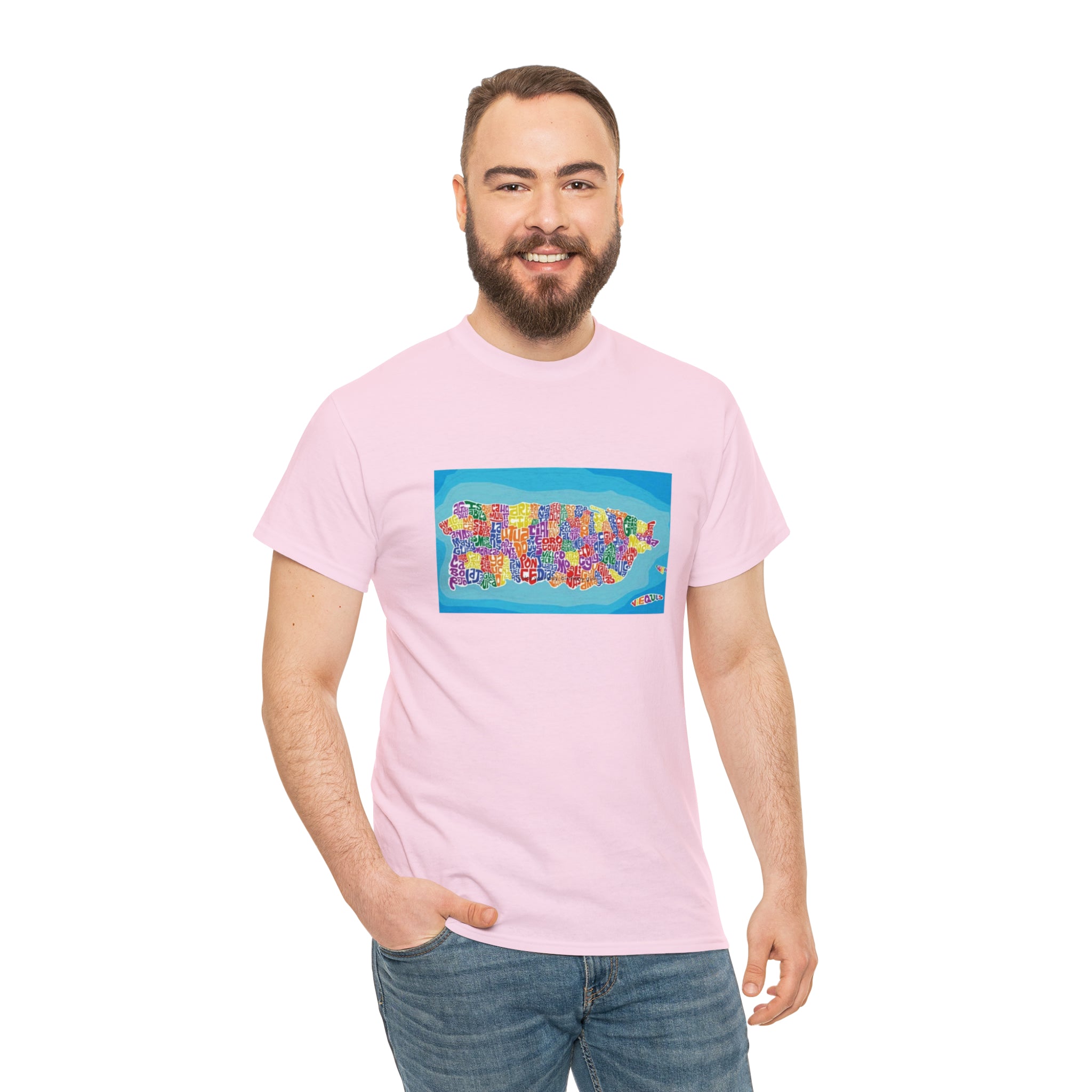 The Island of Puerto Rico Unisex Heavy Cotton Tee