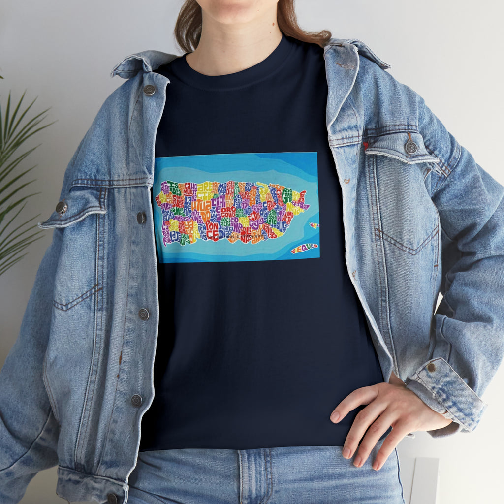 The Island of Puerto Rico Unisex Heavy Cotton Tee