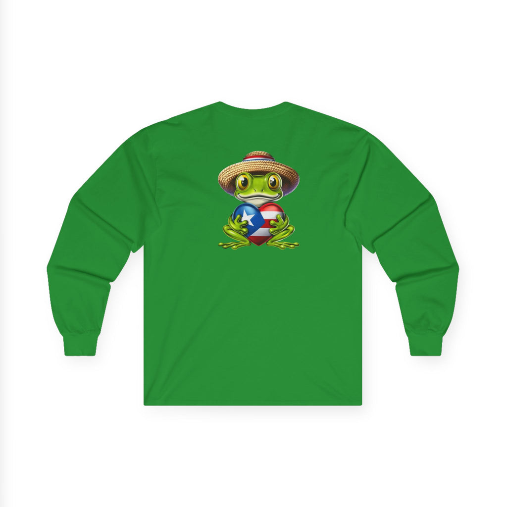 I Heart Puerto Rico/ Jibaro PR Flag Coqui Unisex Ultra Cotton Long Sleeve Tee