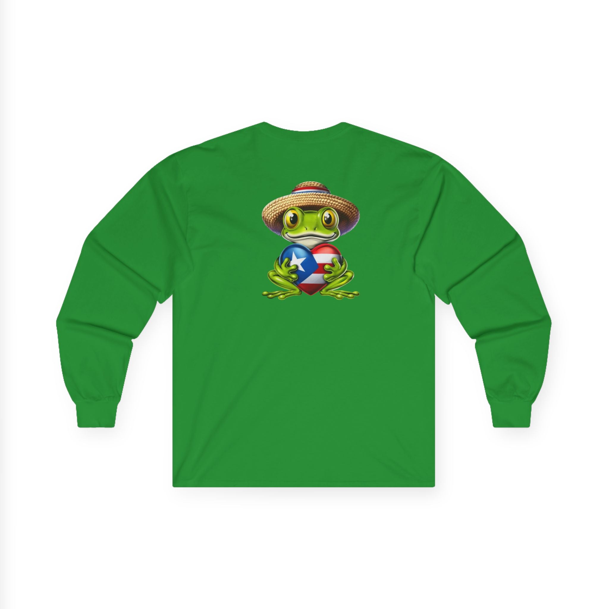 I Heart Puerto Rico/ Jibaro PR Flag Coqui Unisex Ultra Cotton Long Sleeve Tee