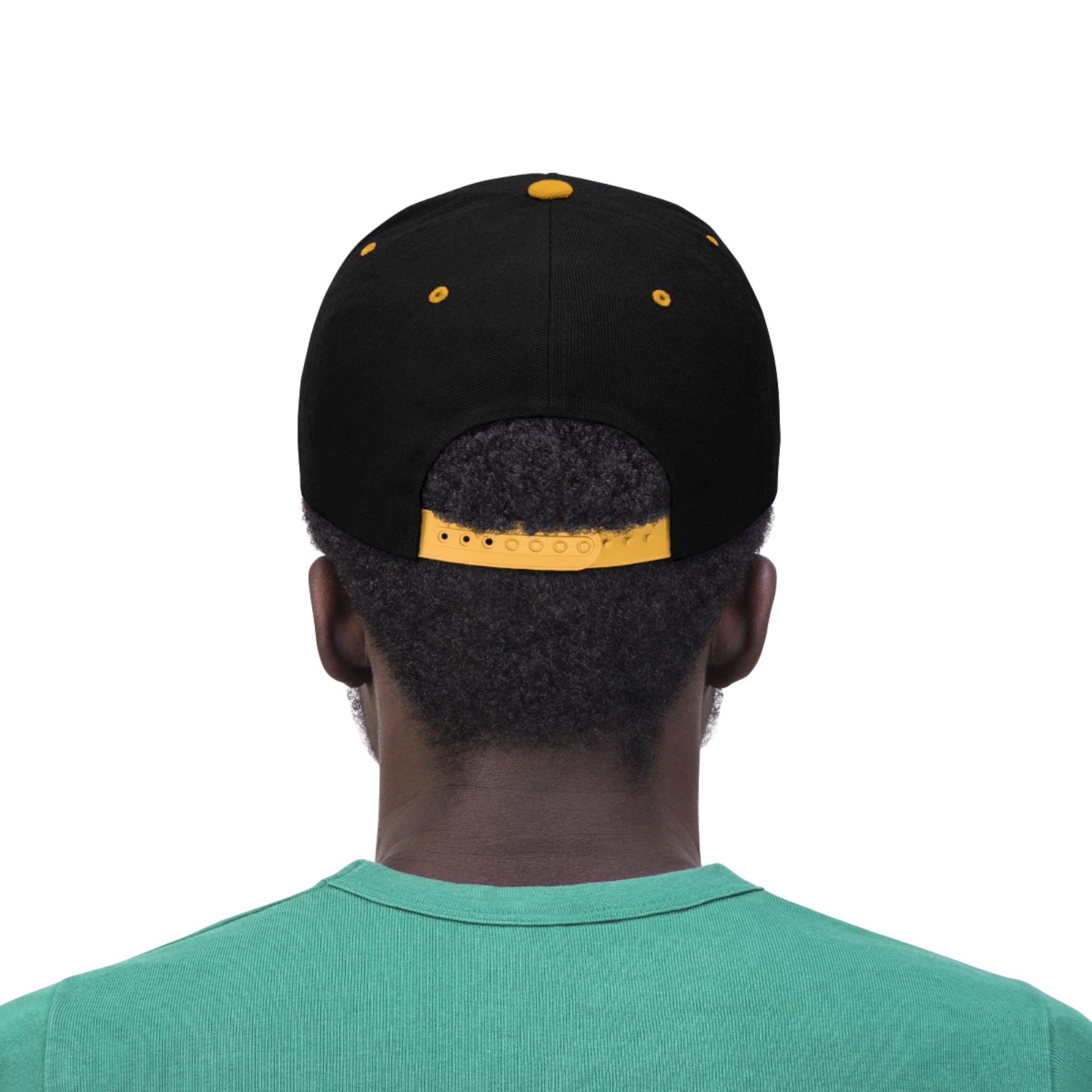 Taino Black Coqui Unisex Flat Bill Hat