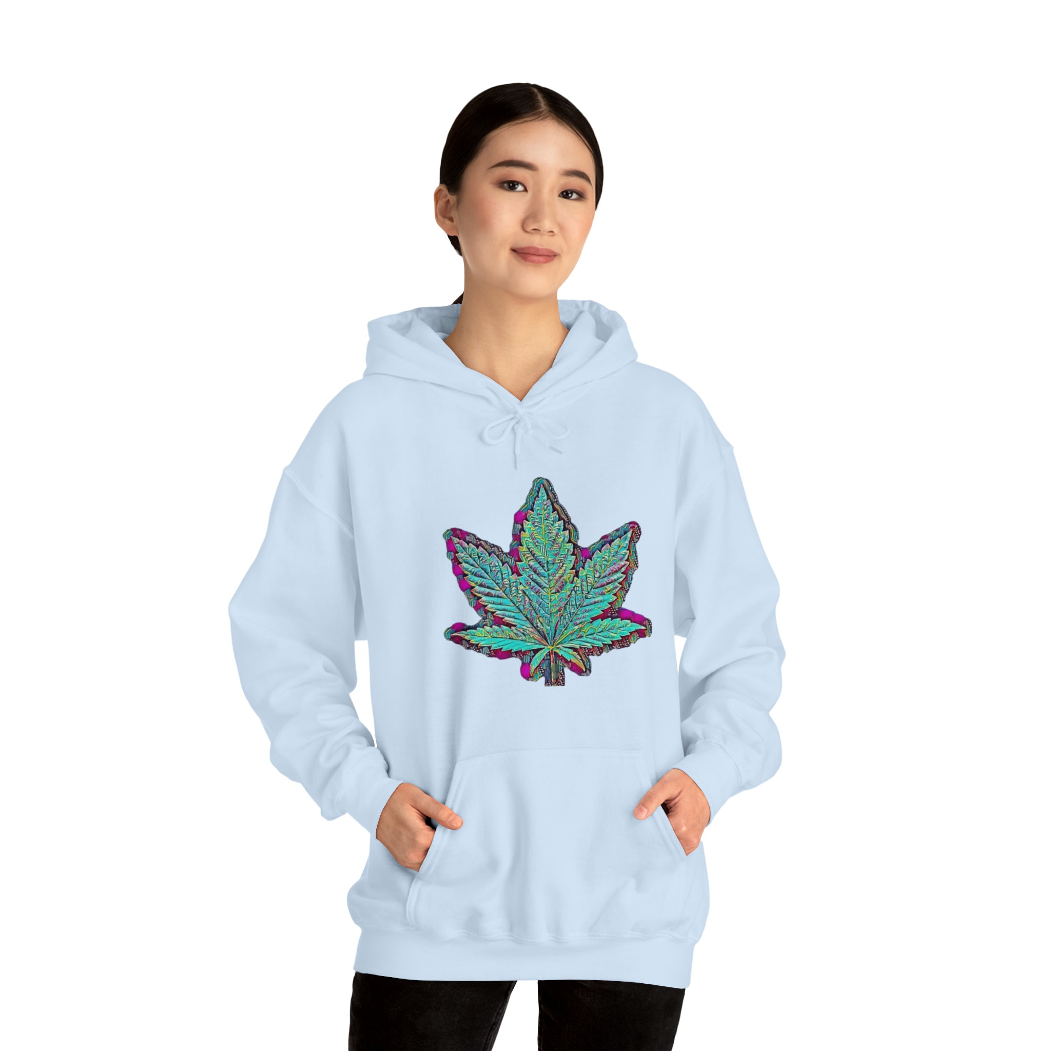 The Five Finger Leaf Unisex Heavy Blend™ Hooded Sweatshirt