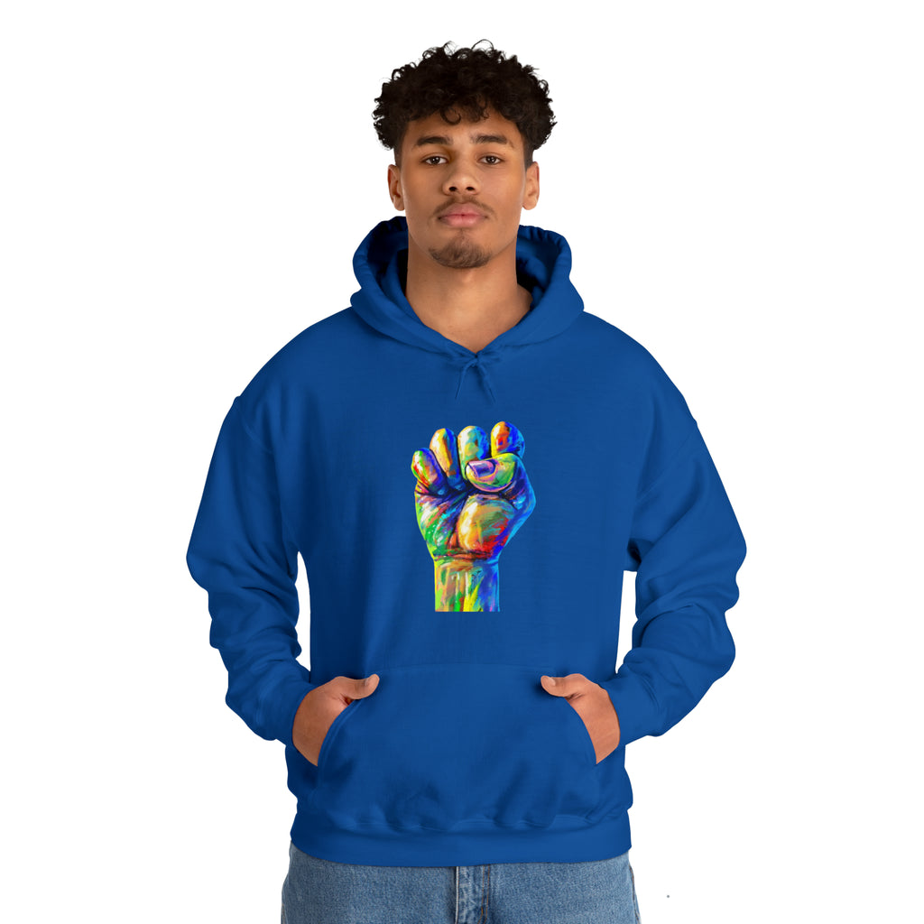 Power to The People Fist Unisex Heavy Blend™ Hooded Sweatshirt