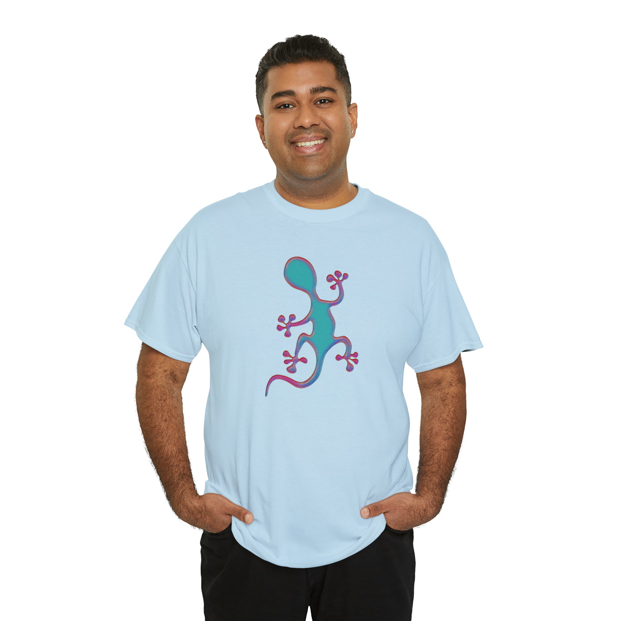 Taino-Inspired Salamander 2 Unisex Heavy Cotton Tee