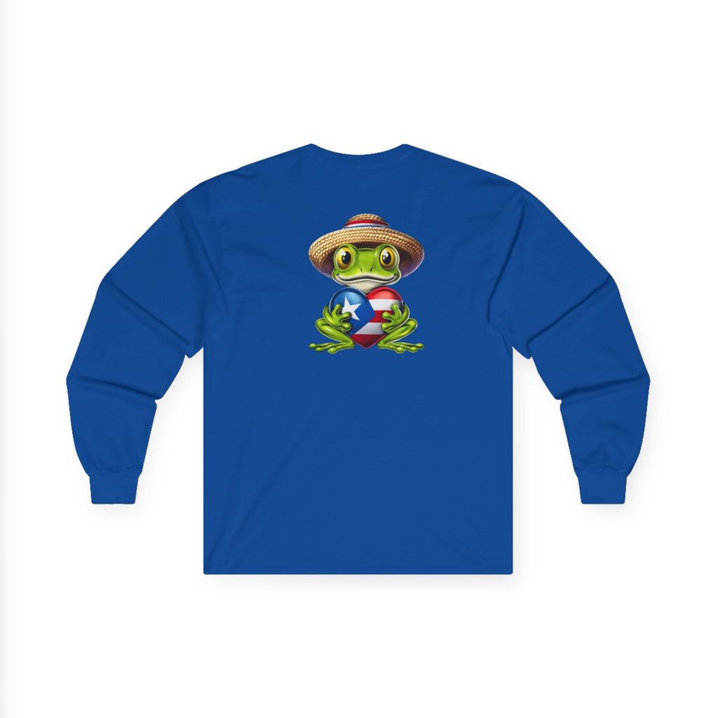 I Heart Puerto Rico/ Jibaro PR Flag Coqui Unisex Ultra Cotton Long Sleeve Tee