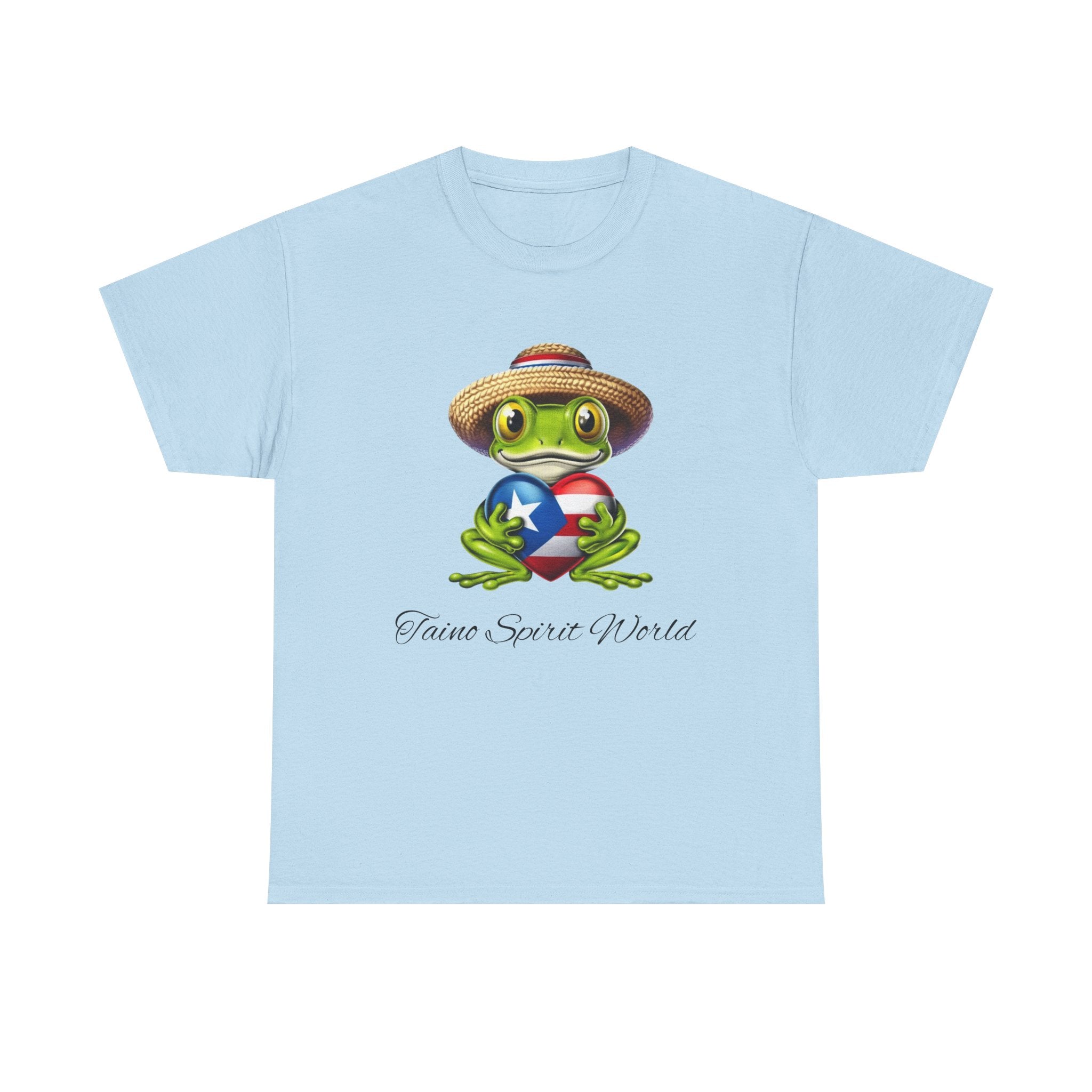 I Heart PR Jibaro Coqui Taino Spirit World Unisex Heavy Cotton Tee