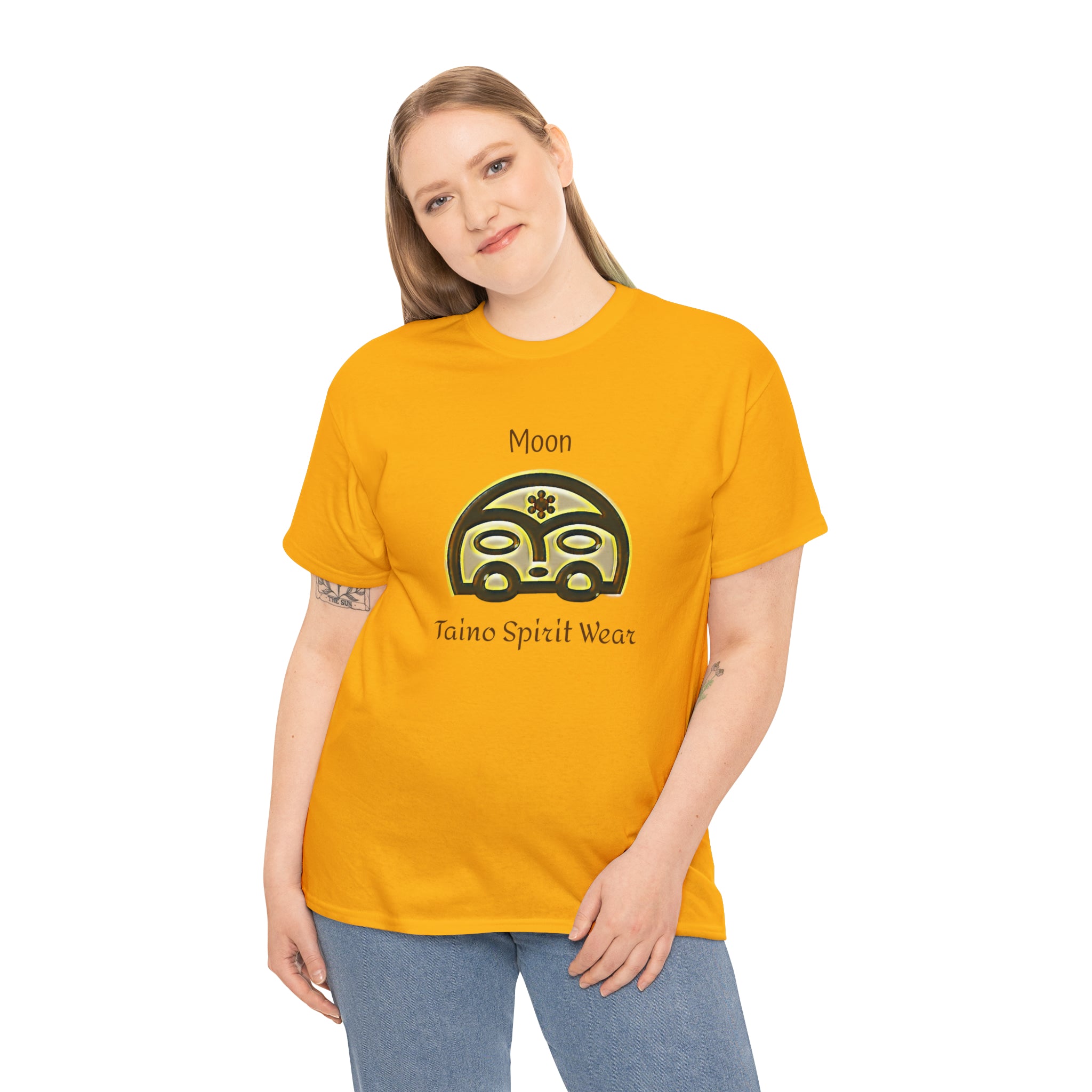 Taino Moon/ Puerto Rican Coqui Unisex Heavy Cotton Tee