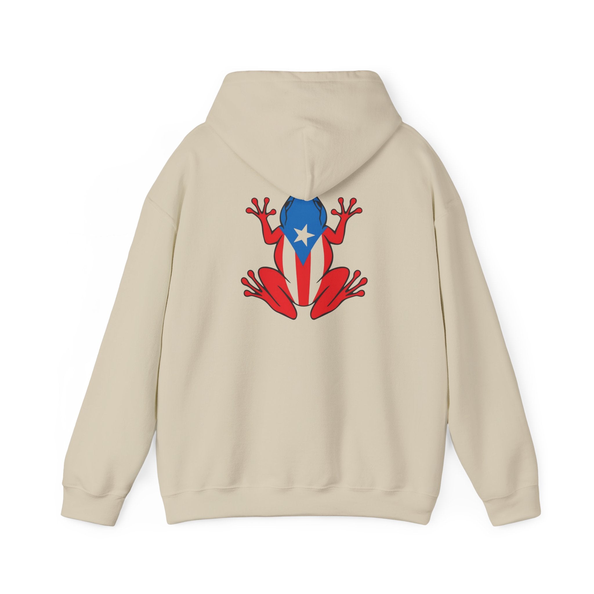 Puerto Rico Flag Heart & Frog Hoodie – Puerto Rican Pride Sweatshirt