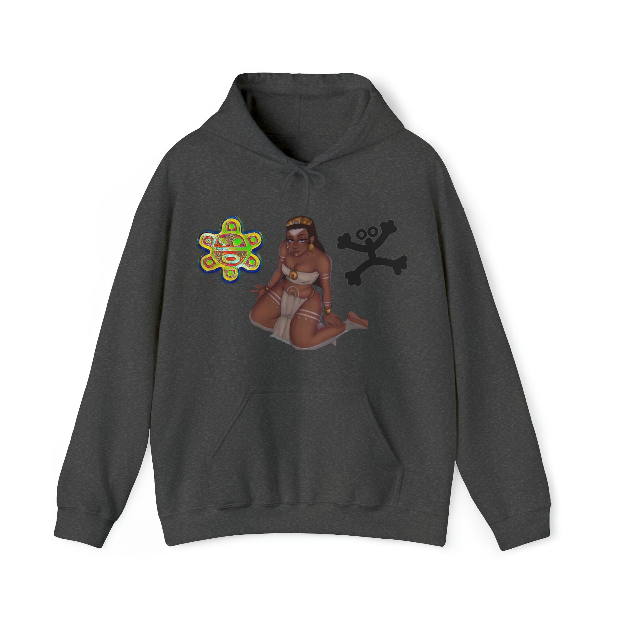 Taino Sun/Coqui/ Woman Warrior Unisex Heavy Blend™ Hooded Sweatshirt