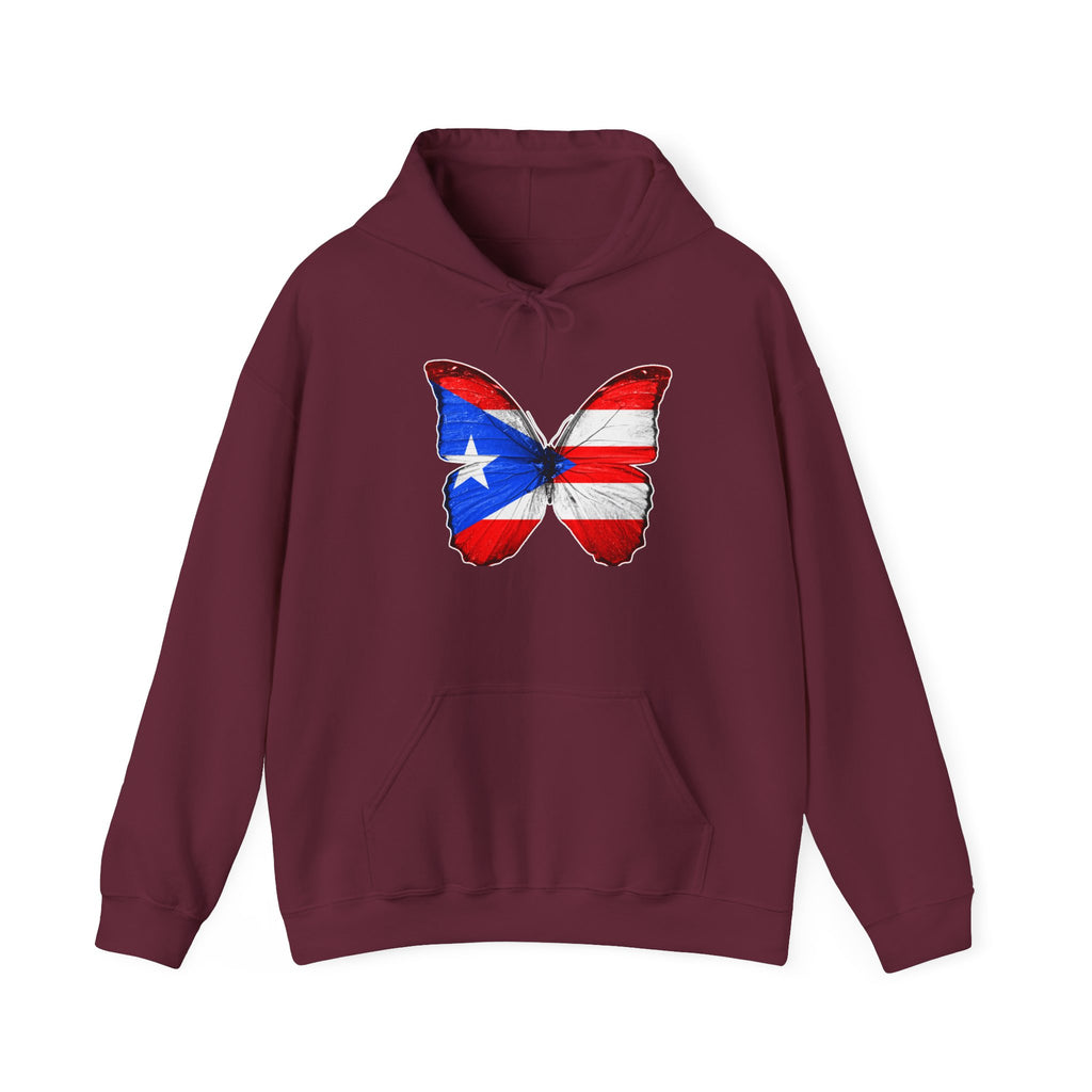 Women's Puerto Rico Flag Butterfly Hoodie