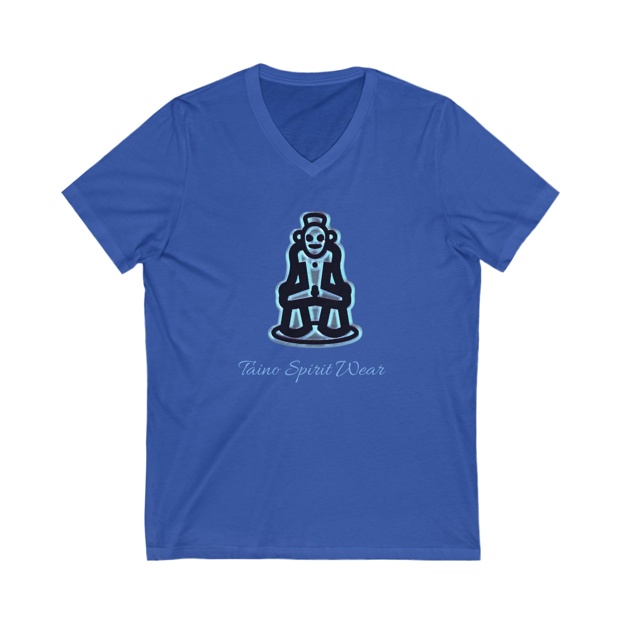 Taino Symbolism Unisex Jersey Short Sleeve V-Neck Tee