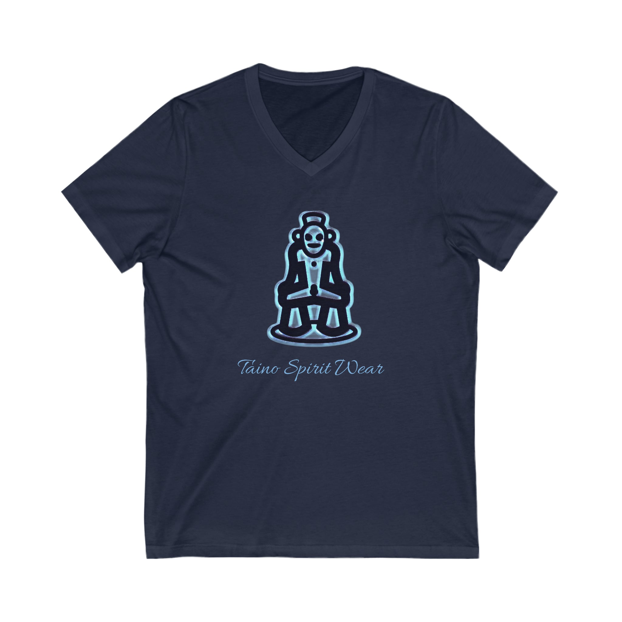 Taino Symbolism Unisex Jersey Short Sleeve V-Neck Tee