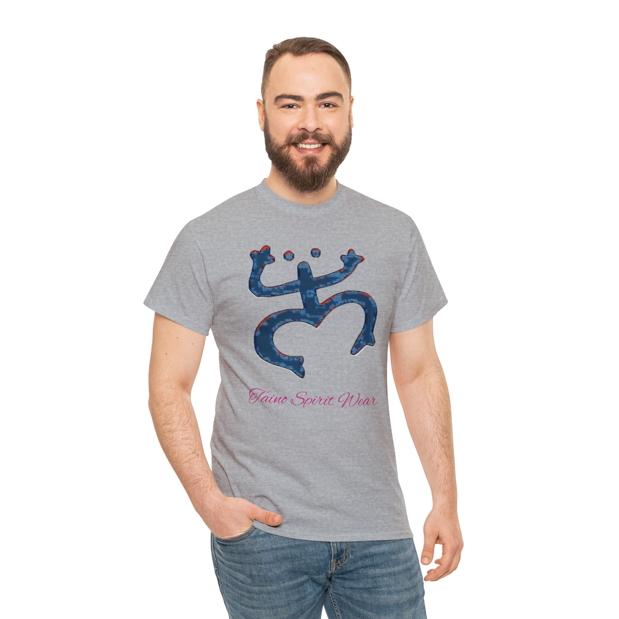 Taino Large Coqui Unisex Heavy Cotton Tee