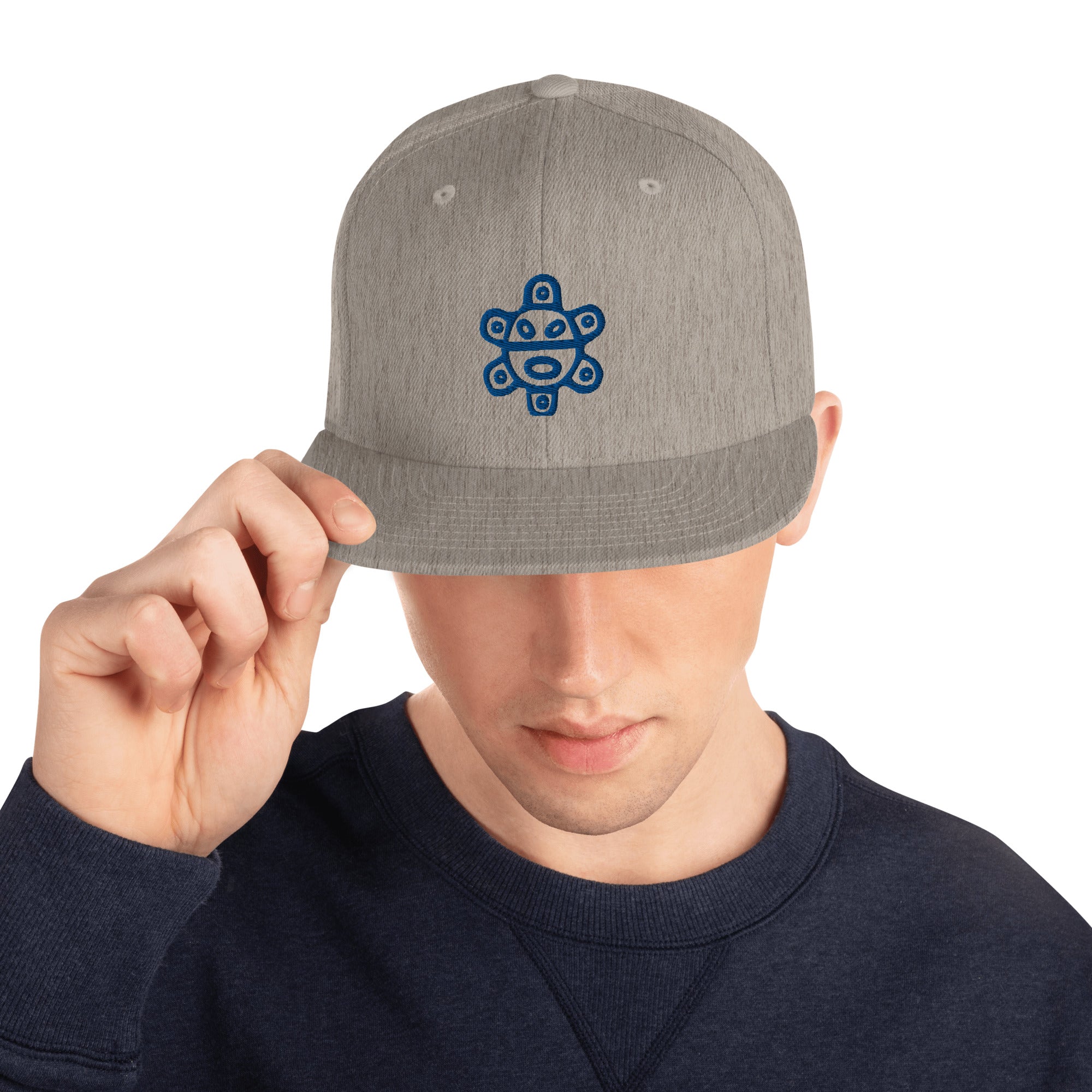Taino Sun Dark Blue Snapback Hat
