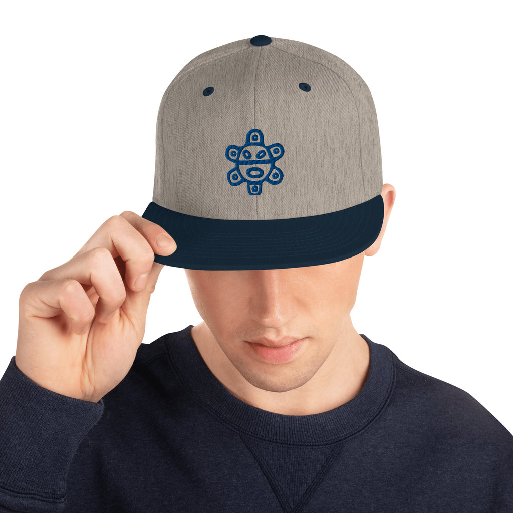 Taino Sun Dark Blue Snapback Hat