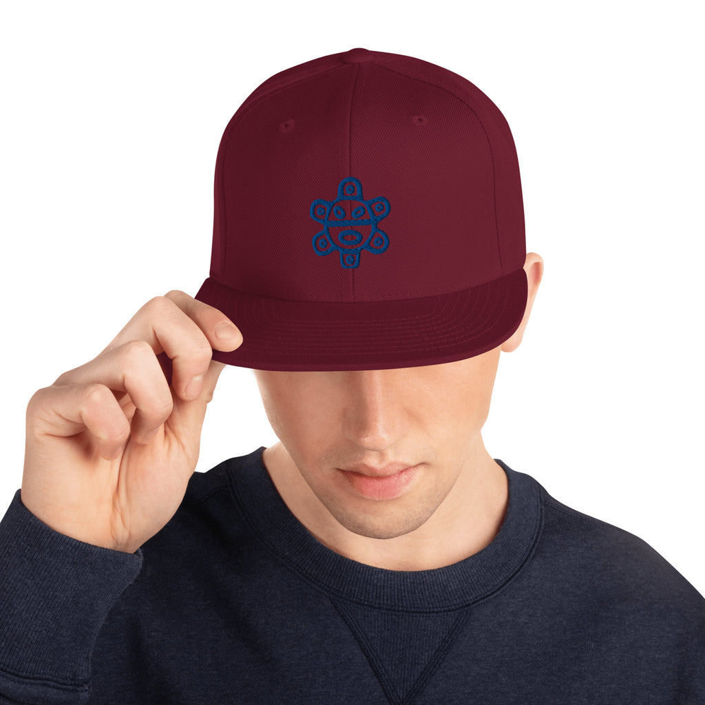 Taino Sun Dark Blue Snapback Hat