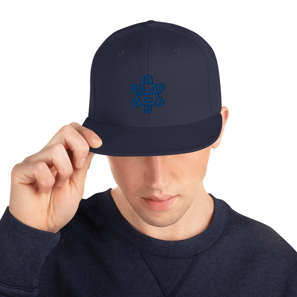 Taino Sun Dark Blue Snapback Hat