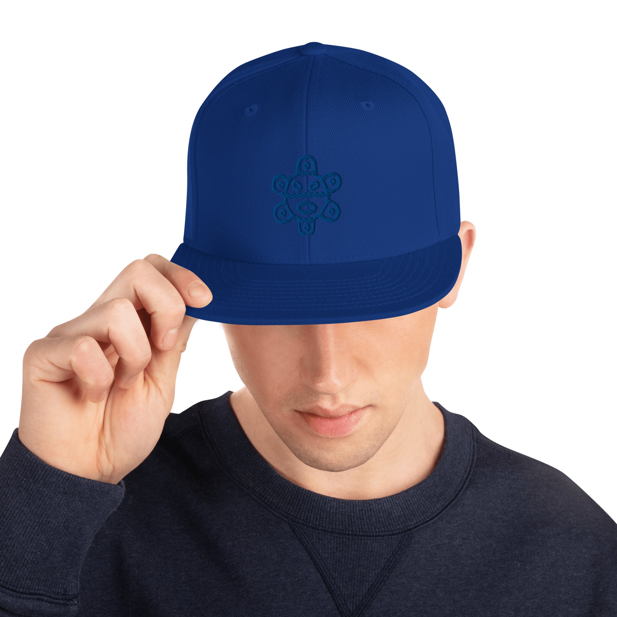 Taino Sun Dark Blue Snapback Hat