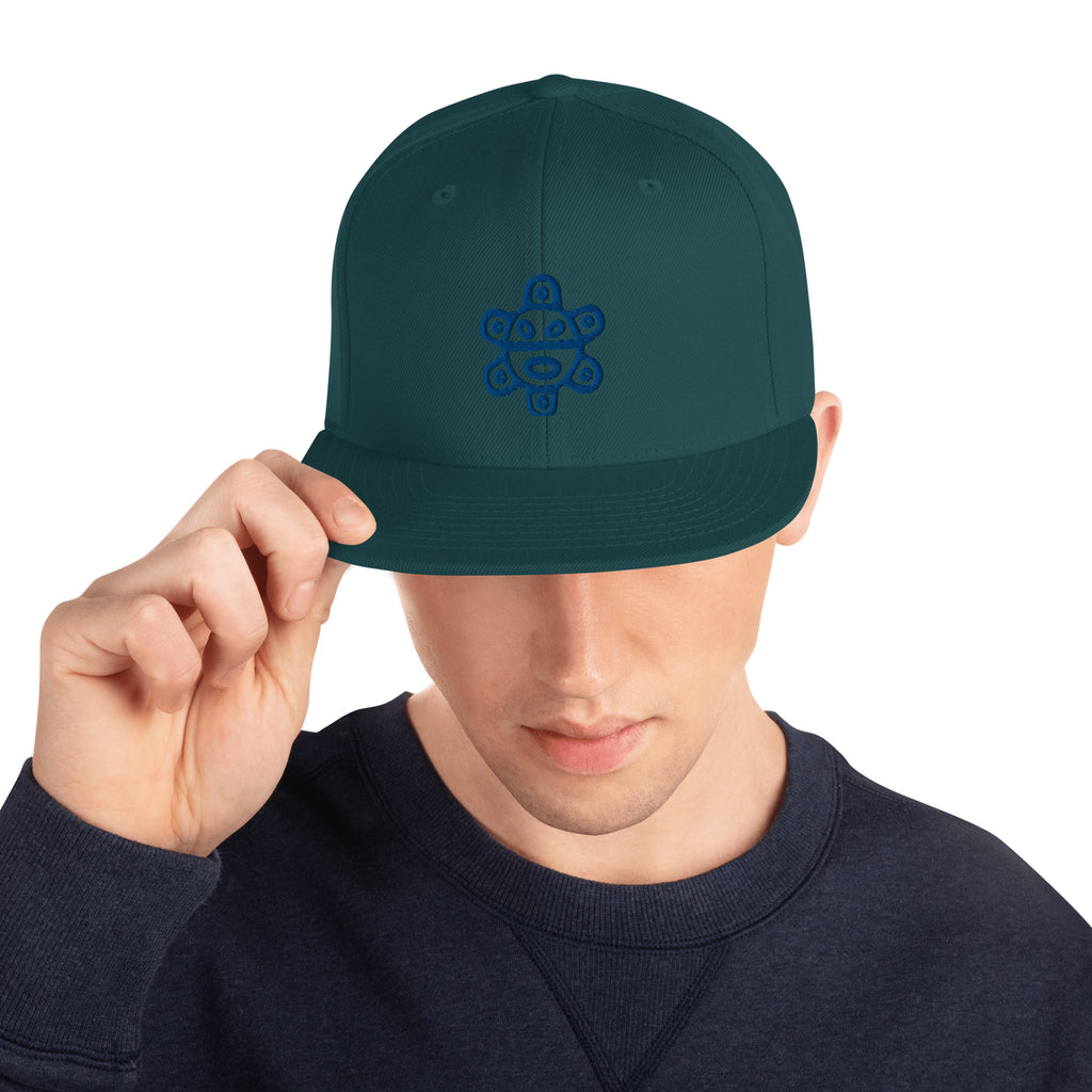 Taino Sun Dark Blue Snapback Hat