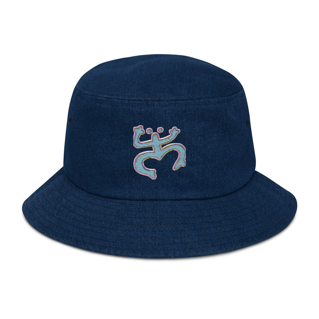 Taino Coqui Denim bucket hat