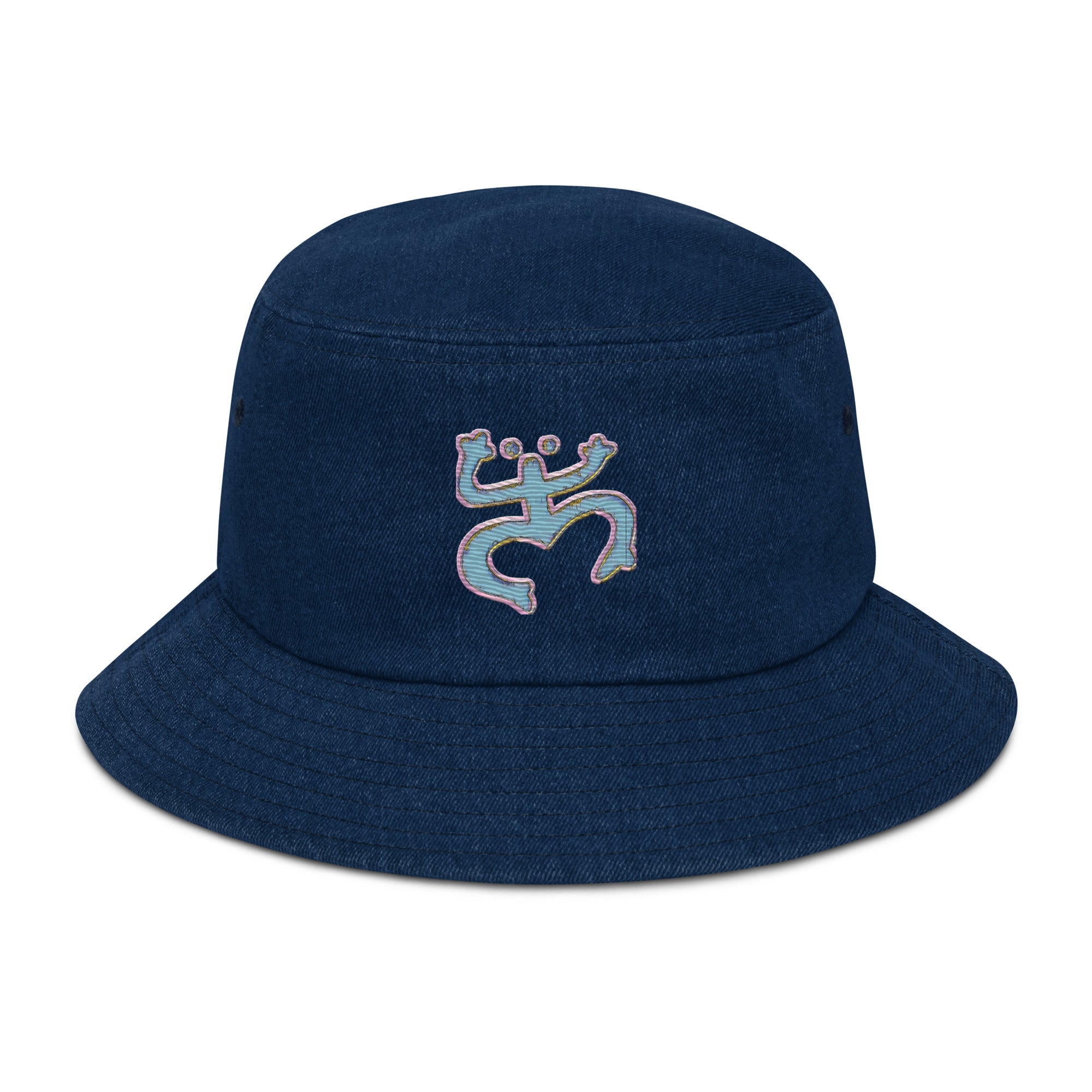 Taino Coqui Denim bucket hat
